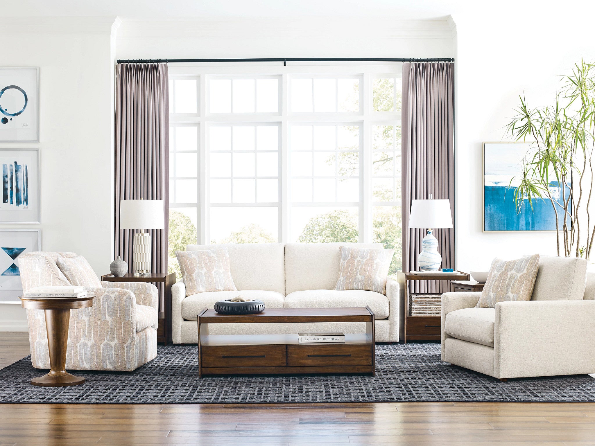 Kincaid Furniture Abode Edie Rectangular Coffee Table in Warm Brunette