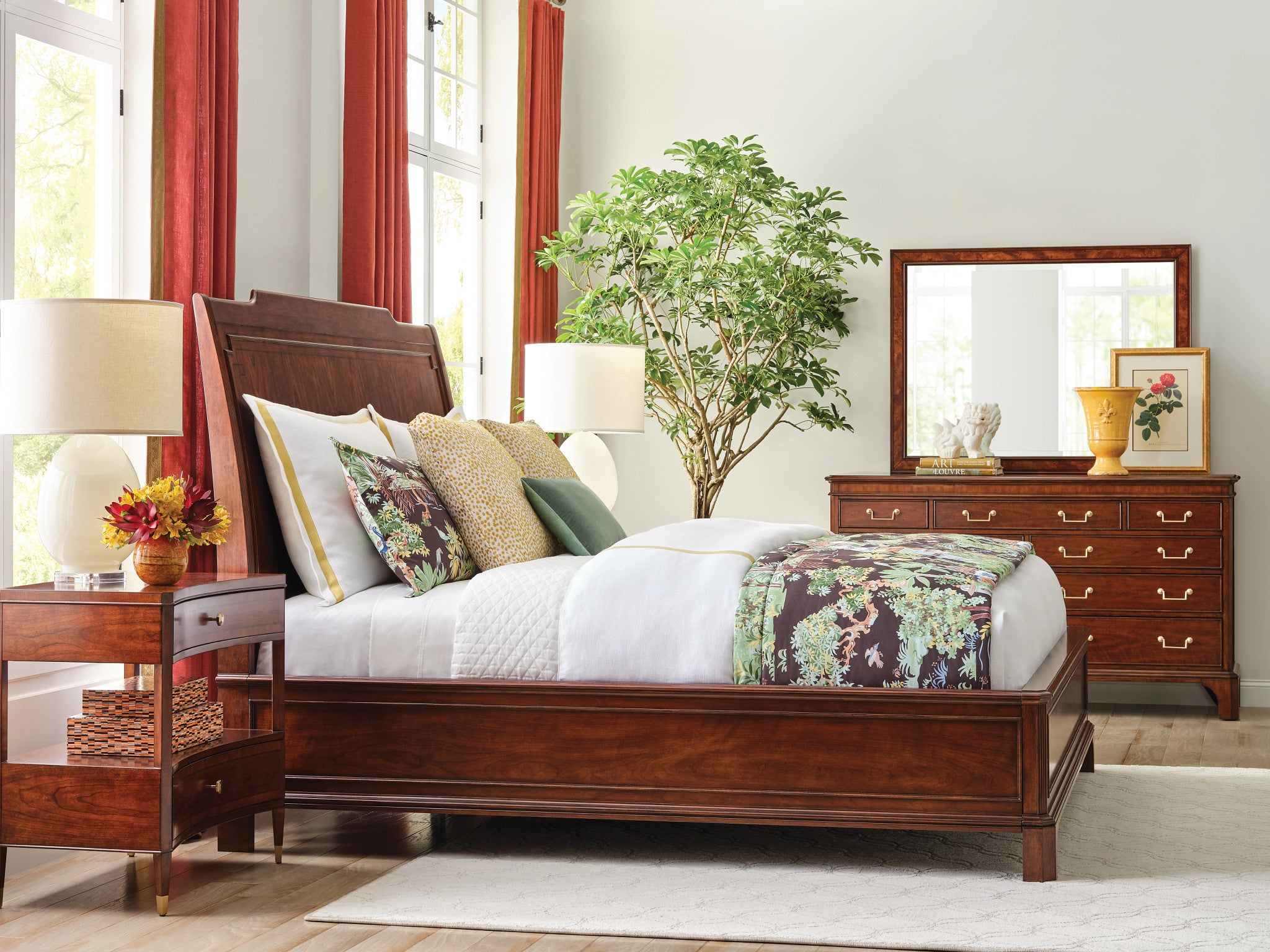 American Drew Addison Andover Drawer Dresser in Walnut