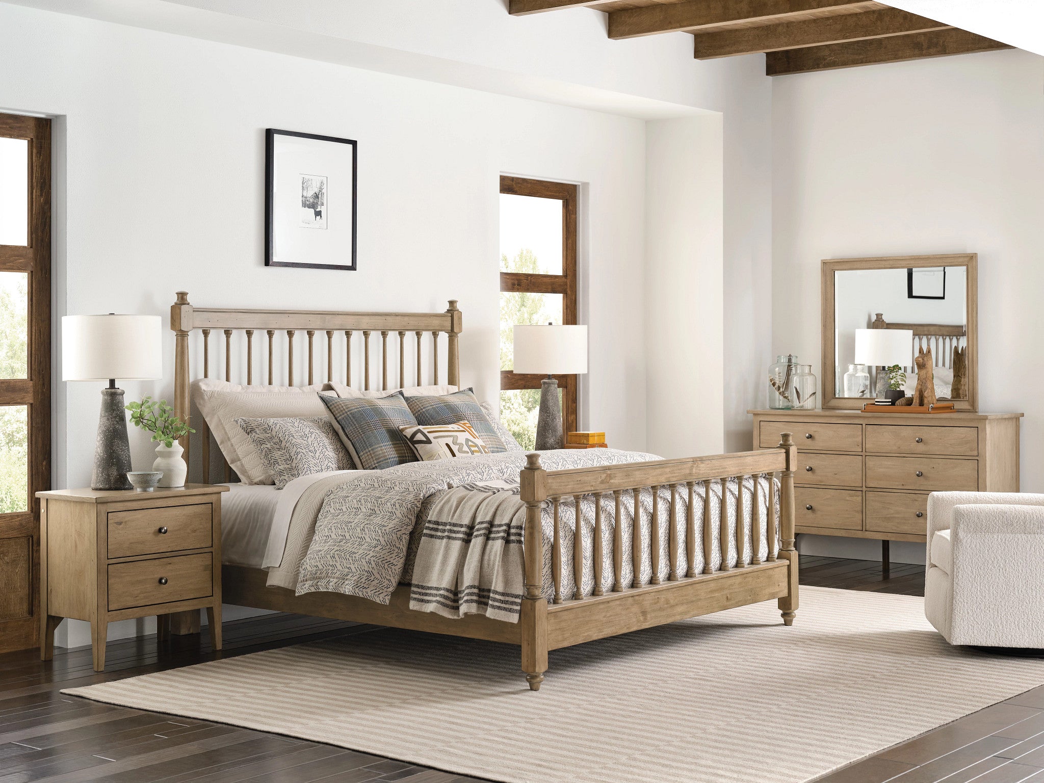 Kincaid Furniture Arbor Glenwood Nightstand in Oatmeal
