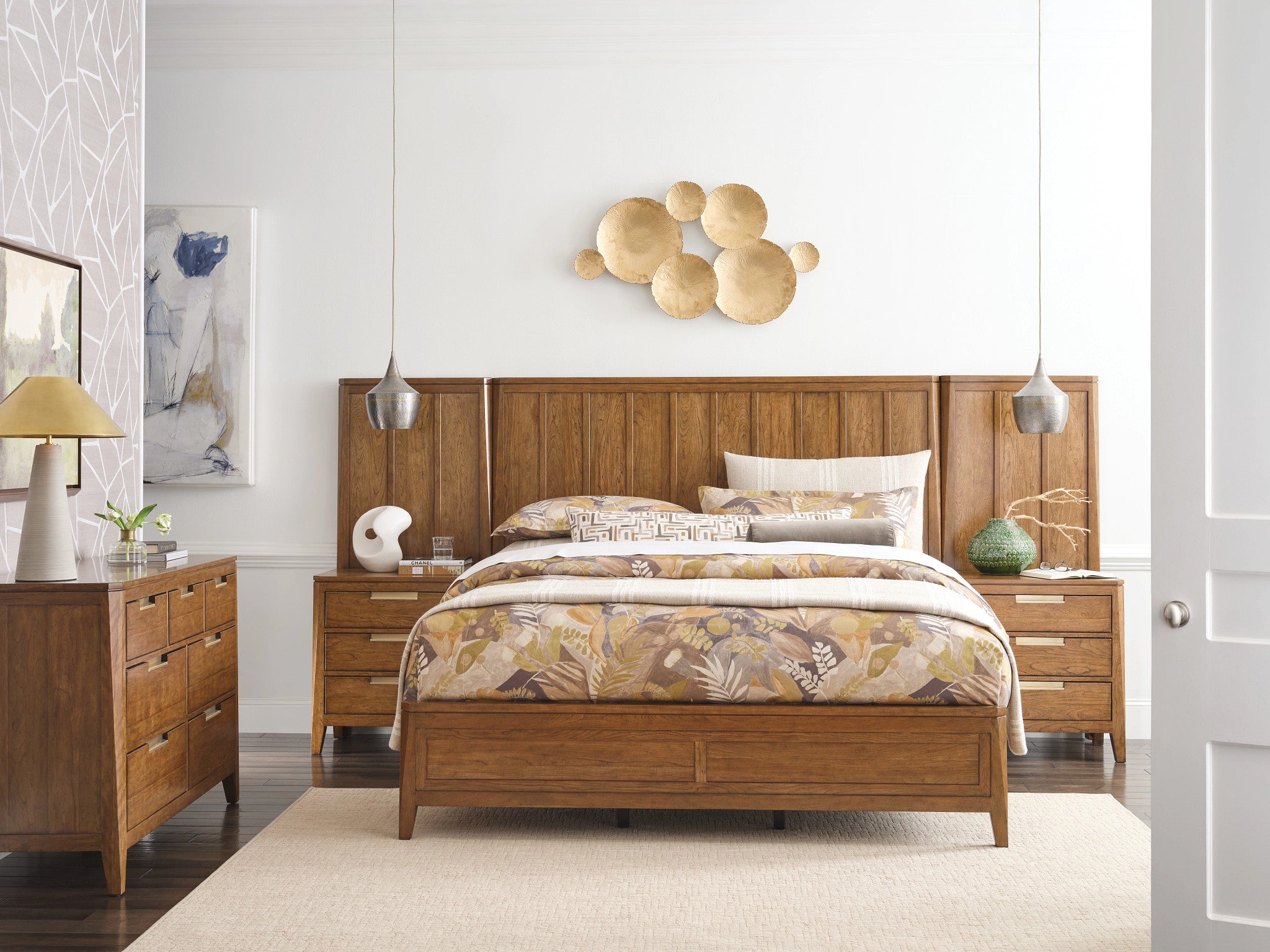 Kincaid Furniture Aspire Lineage Panel Bed in Aspire Cherry
