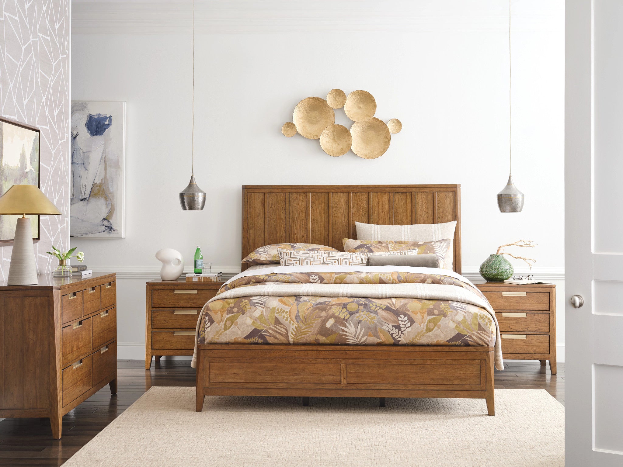 Kincaid Furniture Aspire Lineage Panel Bed in Aspire Cherry