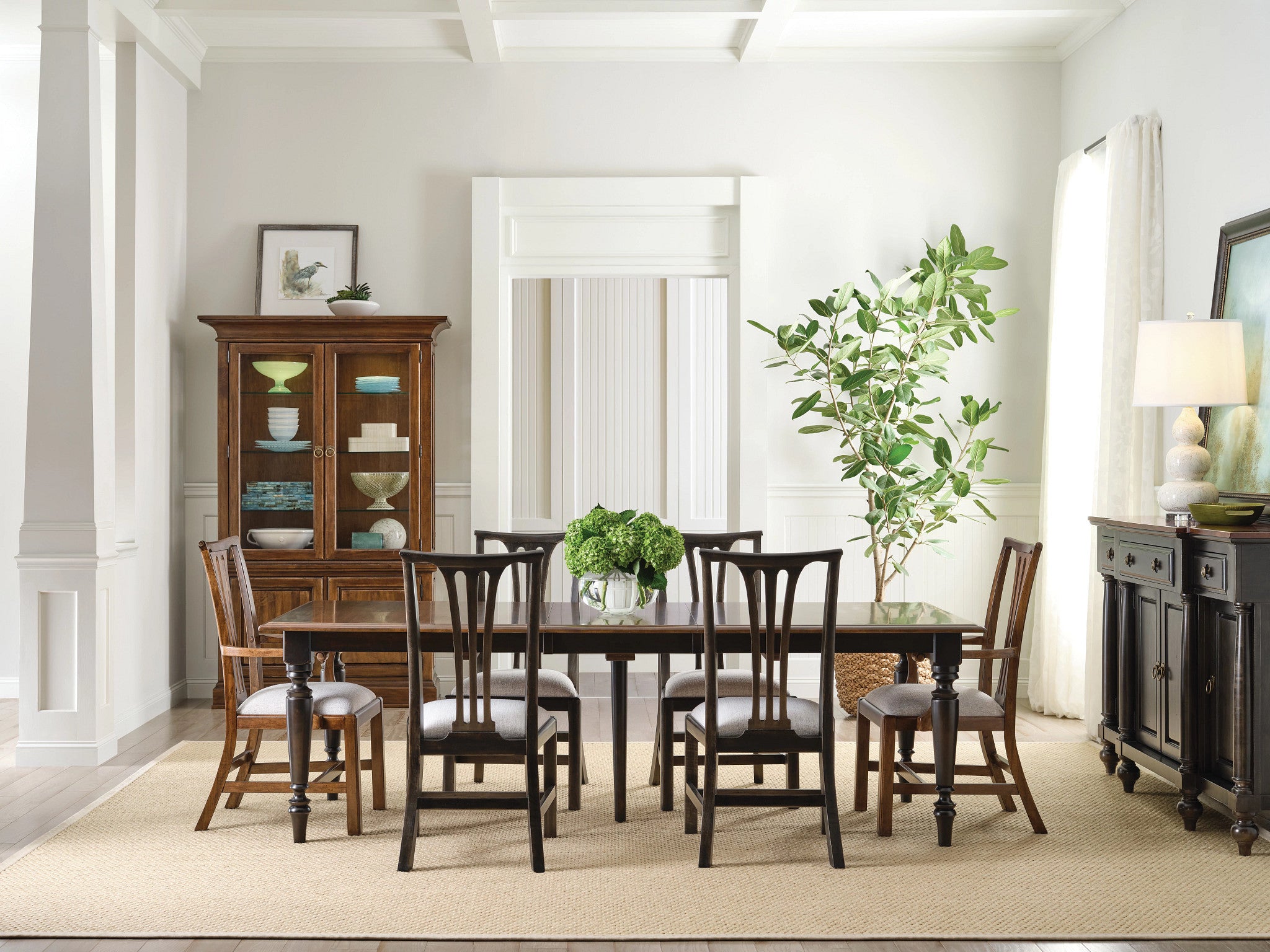 Kincaid Furniture Bridgetown Fitts Side Chair in Bridgetown Black