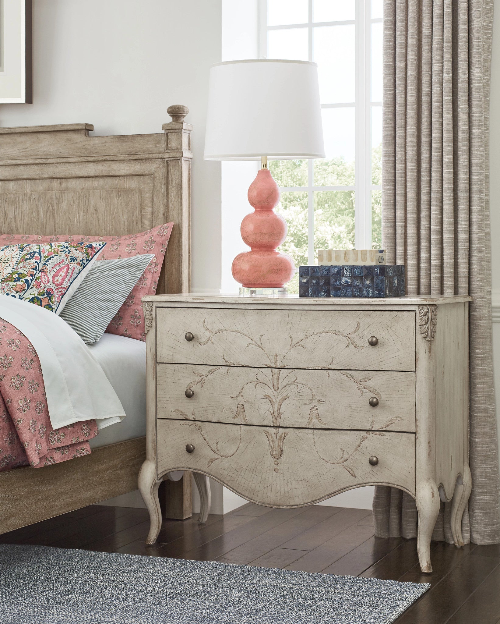 American Drew Cambric Marisca Accent Chest in Creme