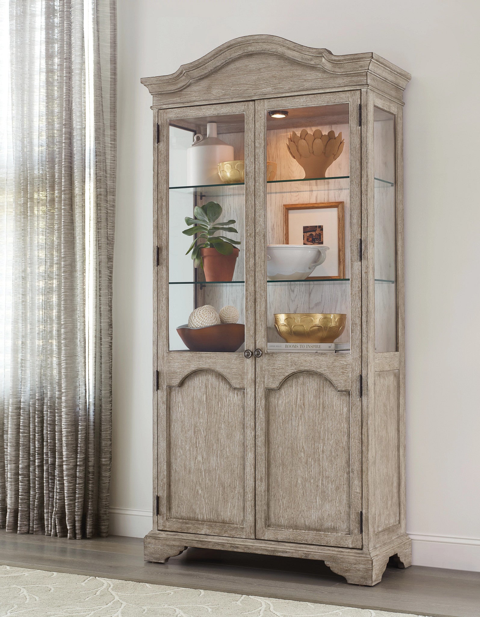 American Drew Cambric Display Cabinet in Breve