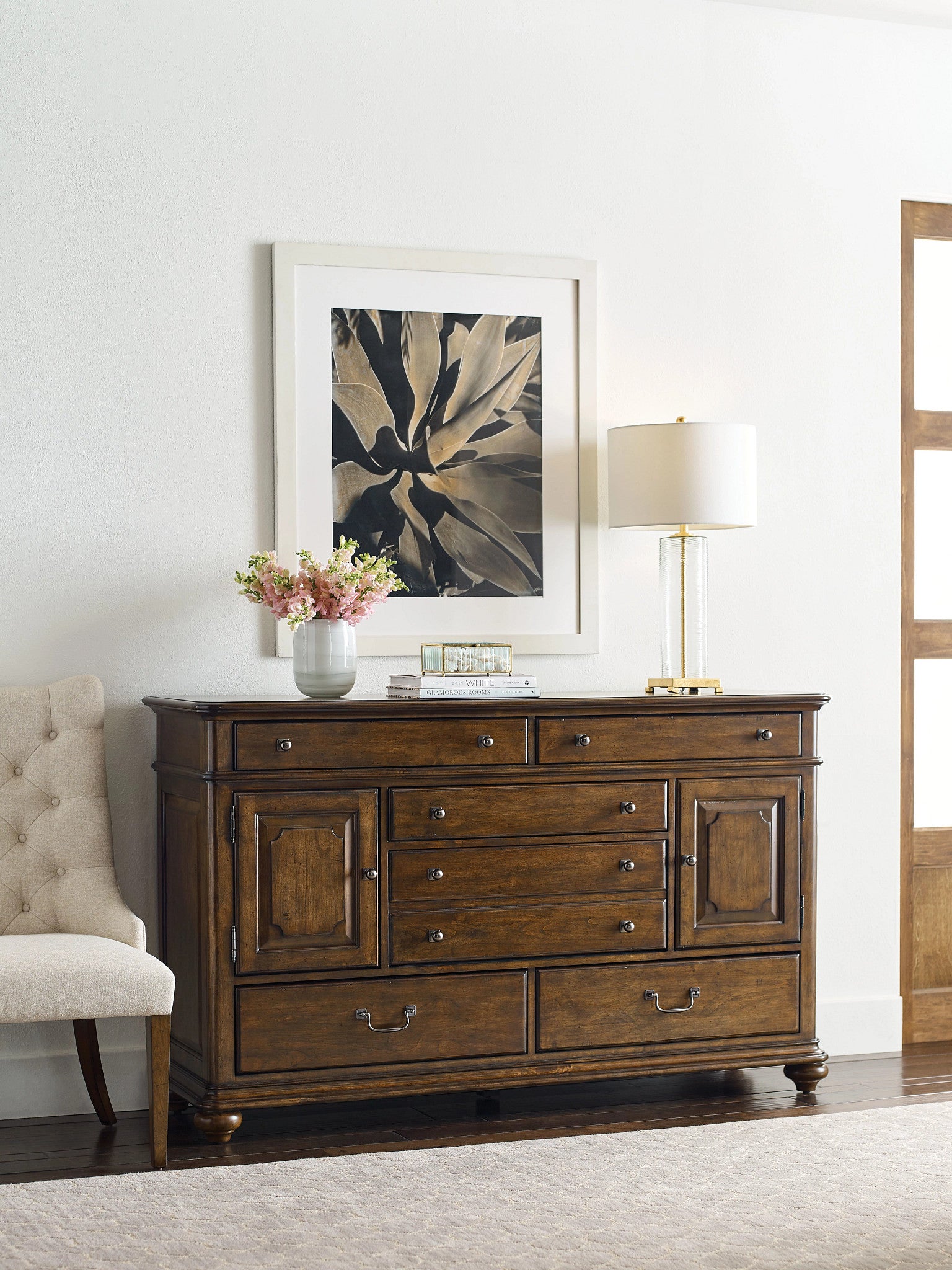 Kincaid Furniture Commonwealth Witham Drawer Dresser in Warm Brunette