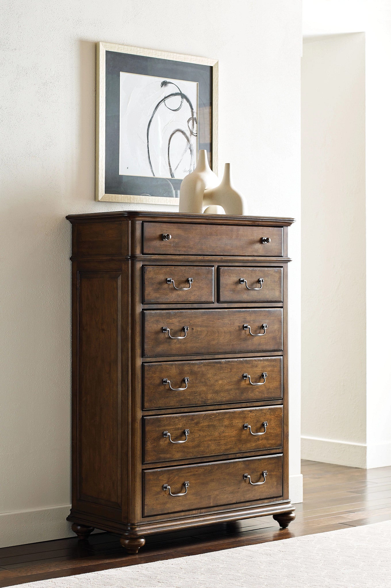Kincaid Furniture Commonwealth Witham Drawer Chest in Warm Brunette