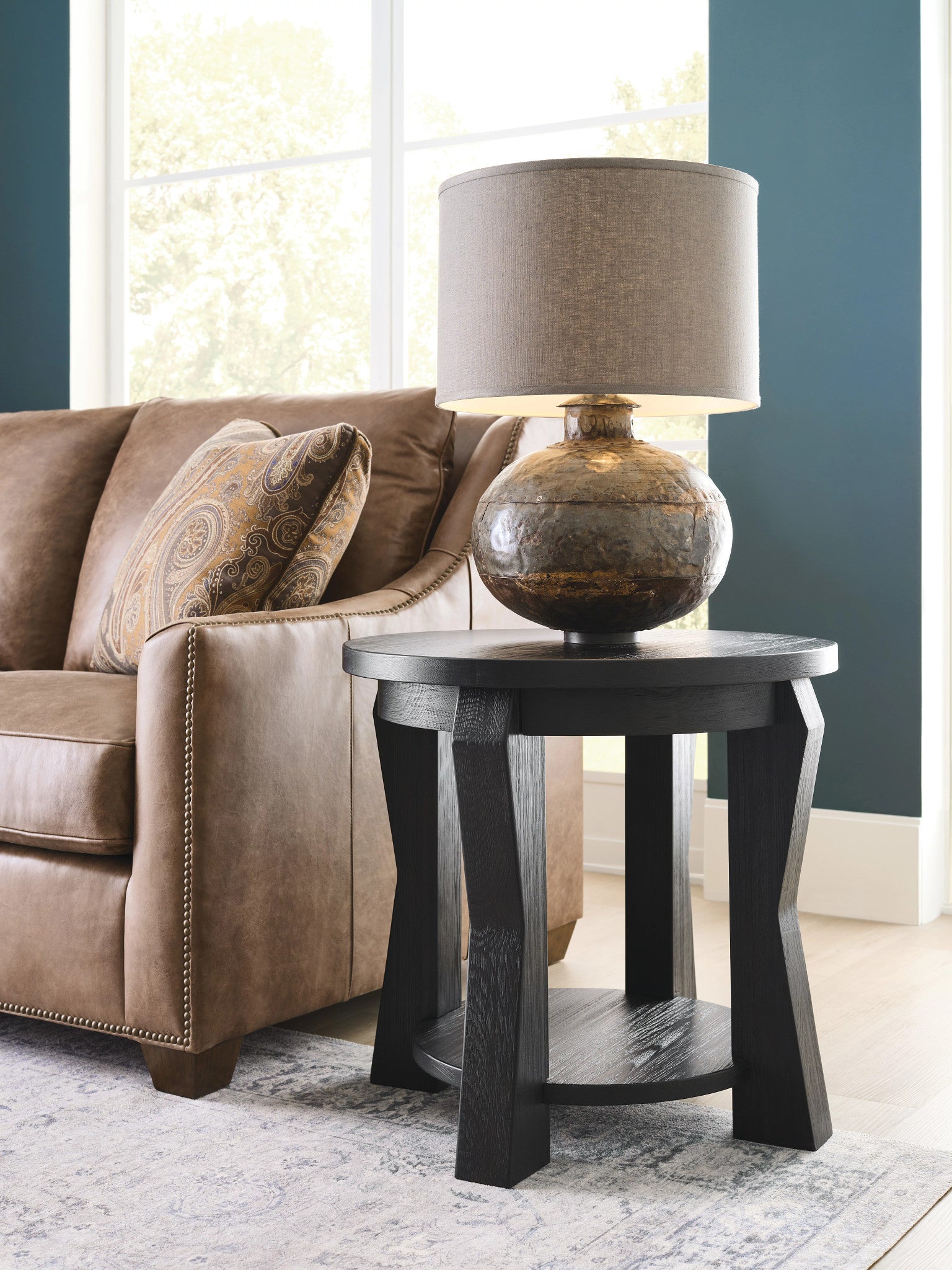 Kincaid Furniture Acquisitions-Freeport Lamp Table in Charchoal