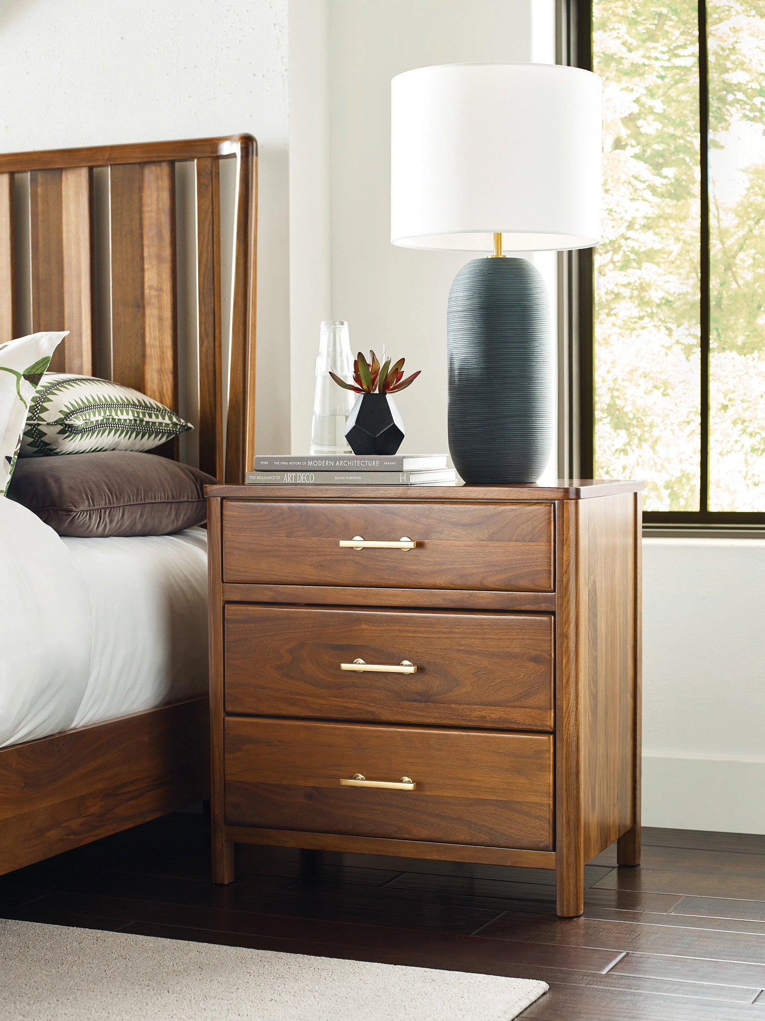 Kincaid Furniture Monogram Walnut Main Nightstand in Walnut