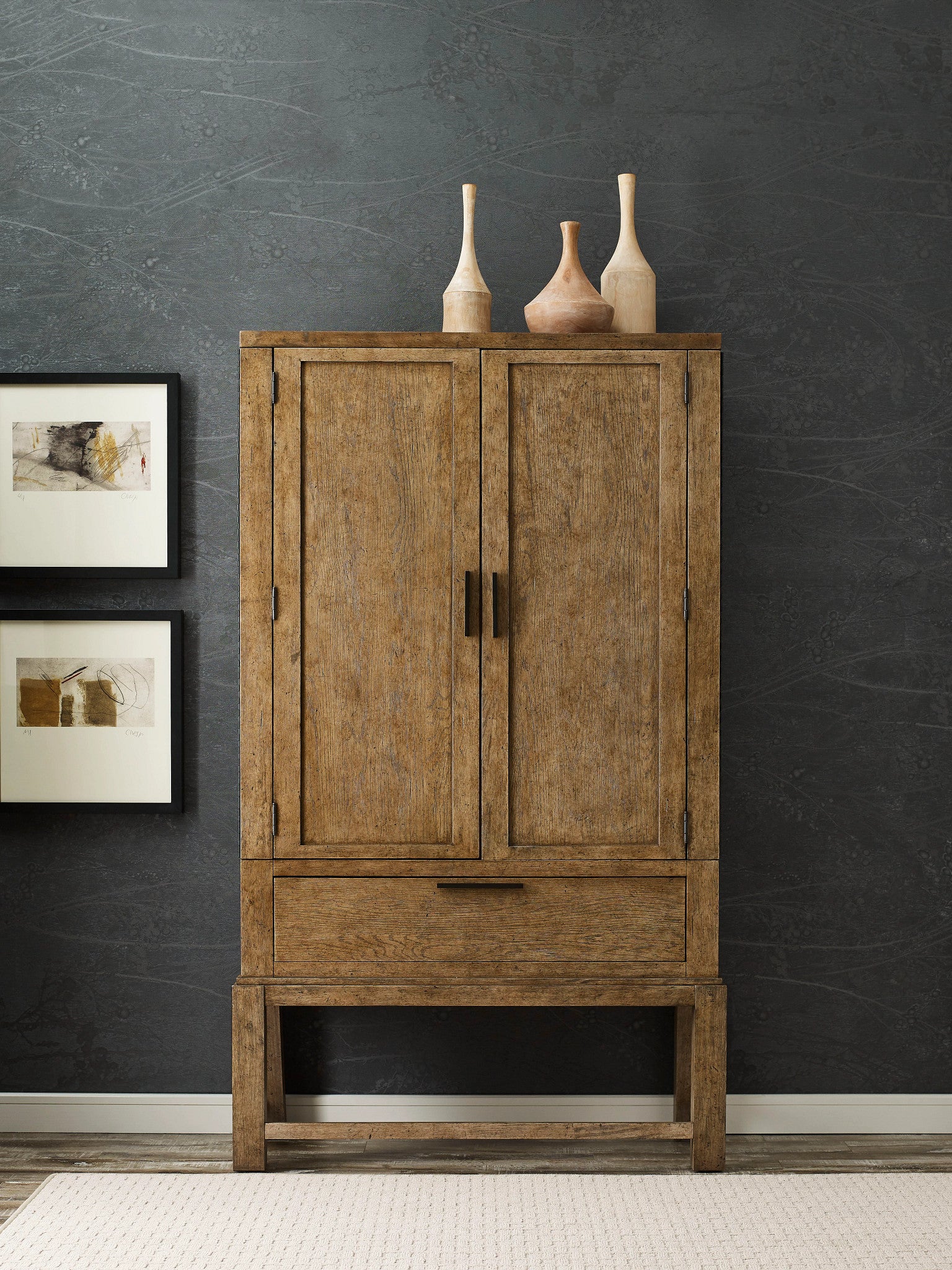 American Drew Skyline Brook Armoire in Smoke