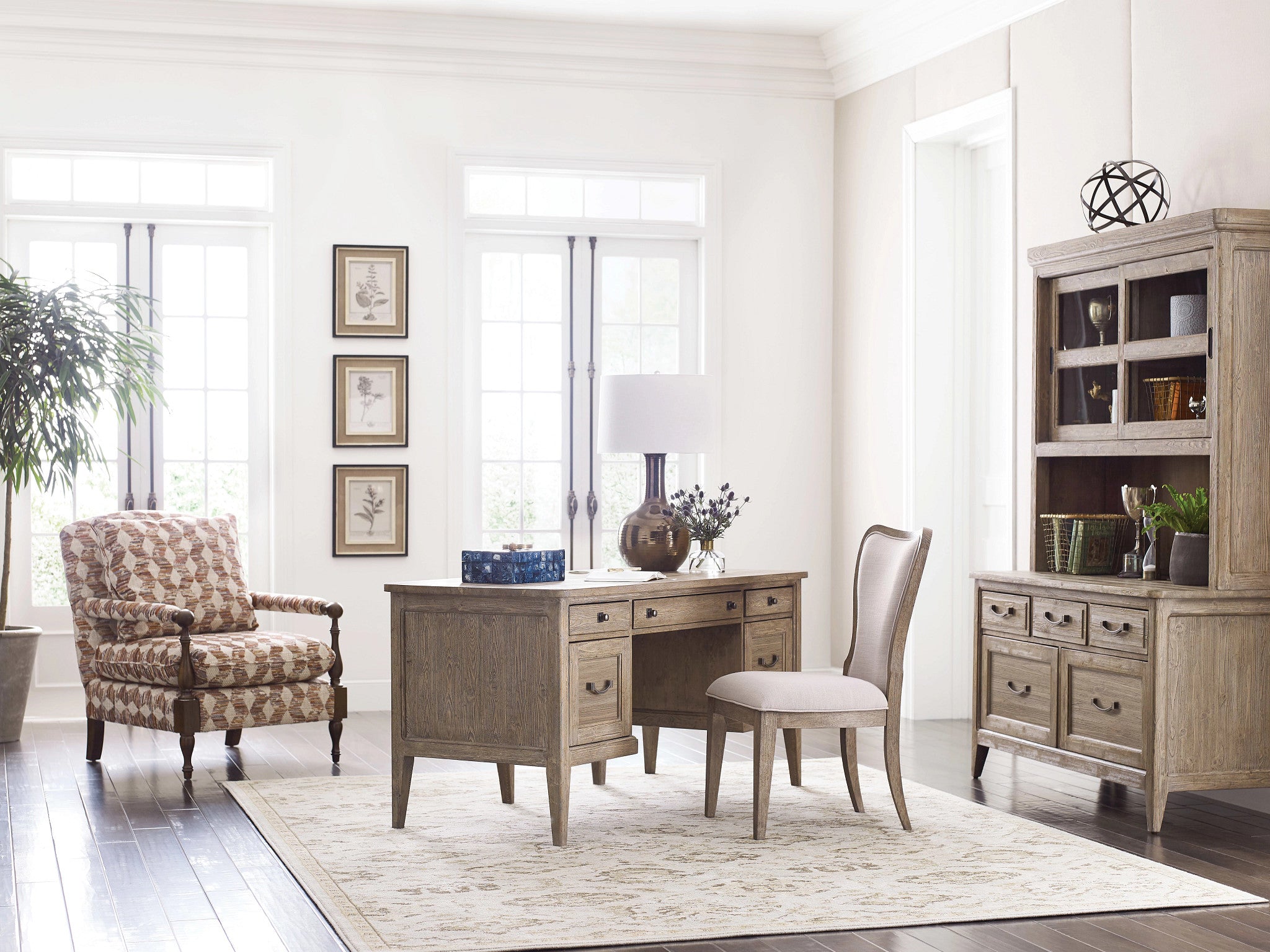 Kincaid Furniture Urban Cottage Barlow Office Credenza/Hutch in Harvest