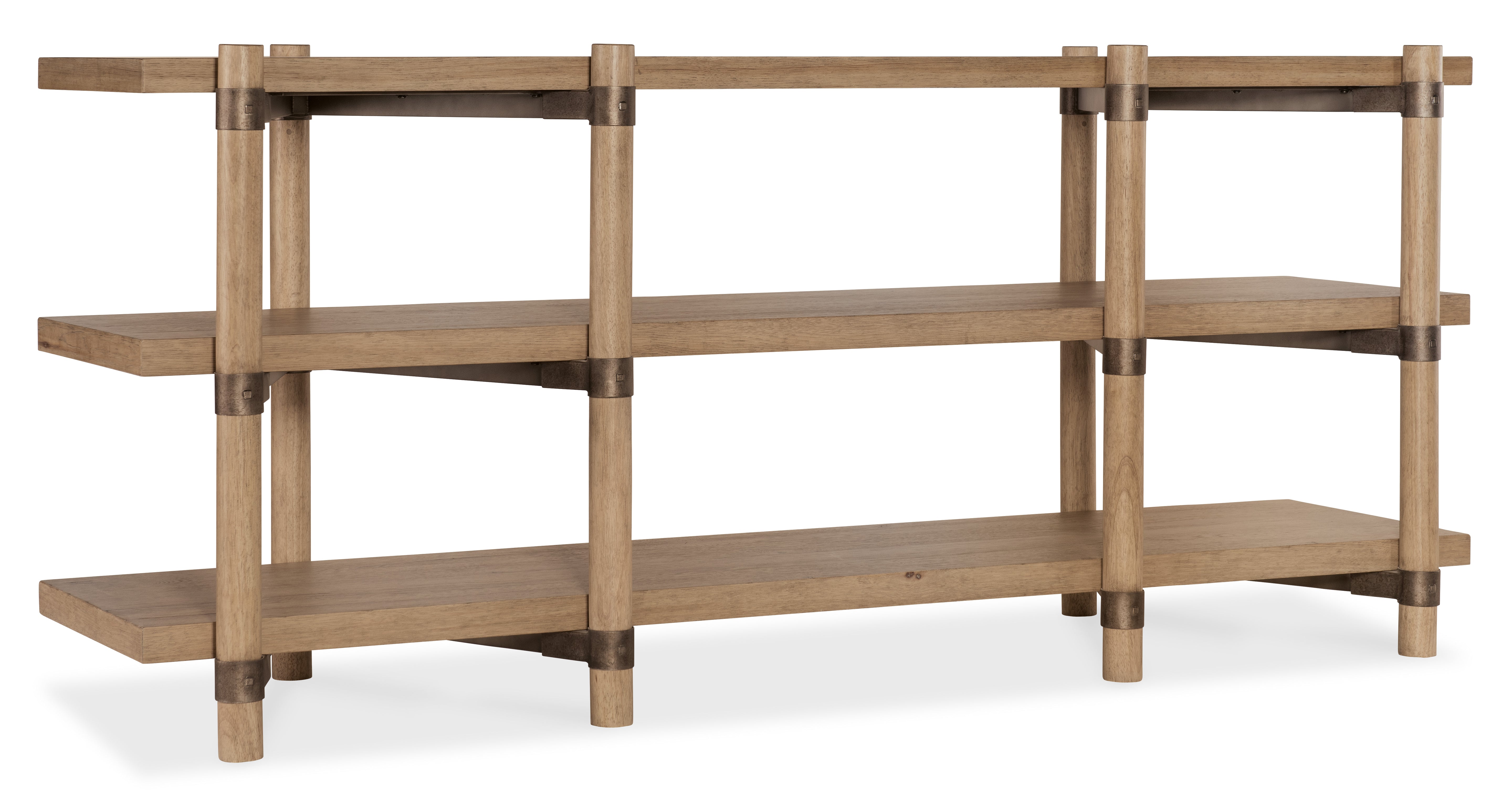 Hooker Furniture Vineyard Row Console in Light Wood