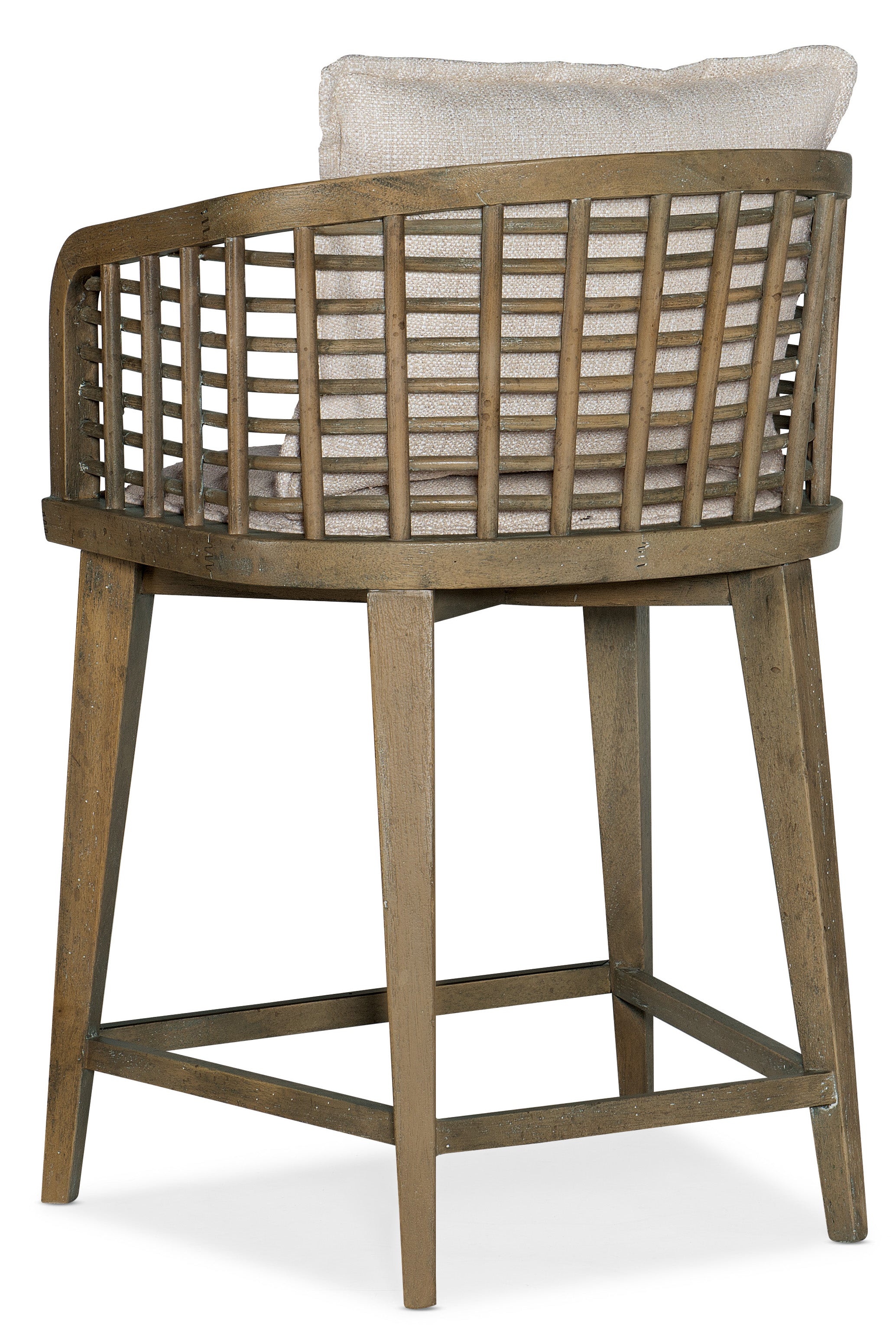 Hooker Furniture Sundance Barrel Back Swivel Counter Stool