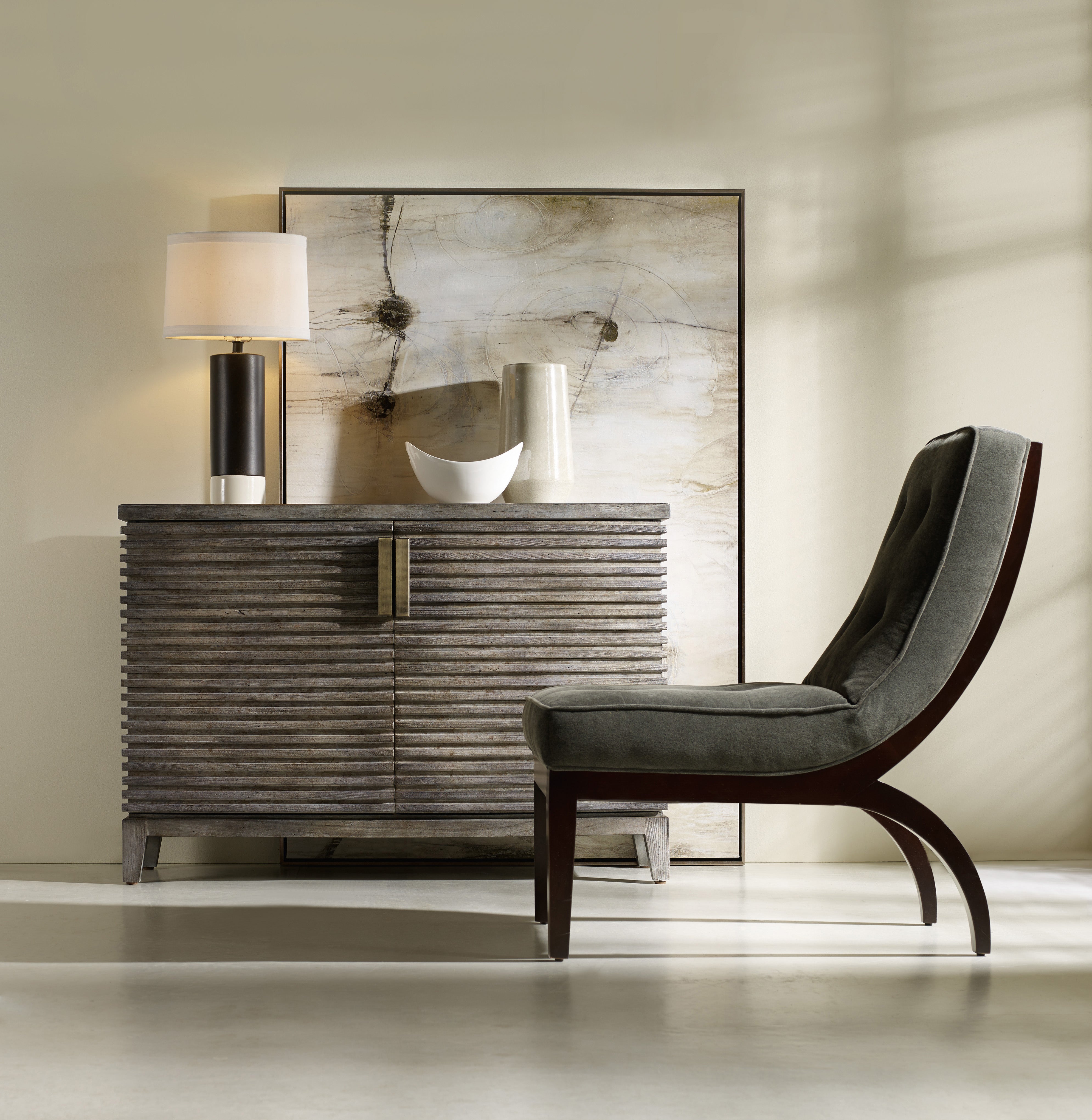 Hooker Furniture Delano Chest in Gray