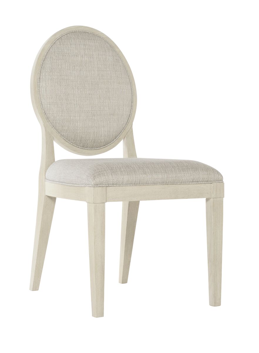 Bernhardt Furniture East Hampton Side Chair in Cerused Linen