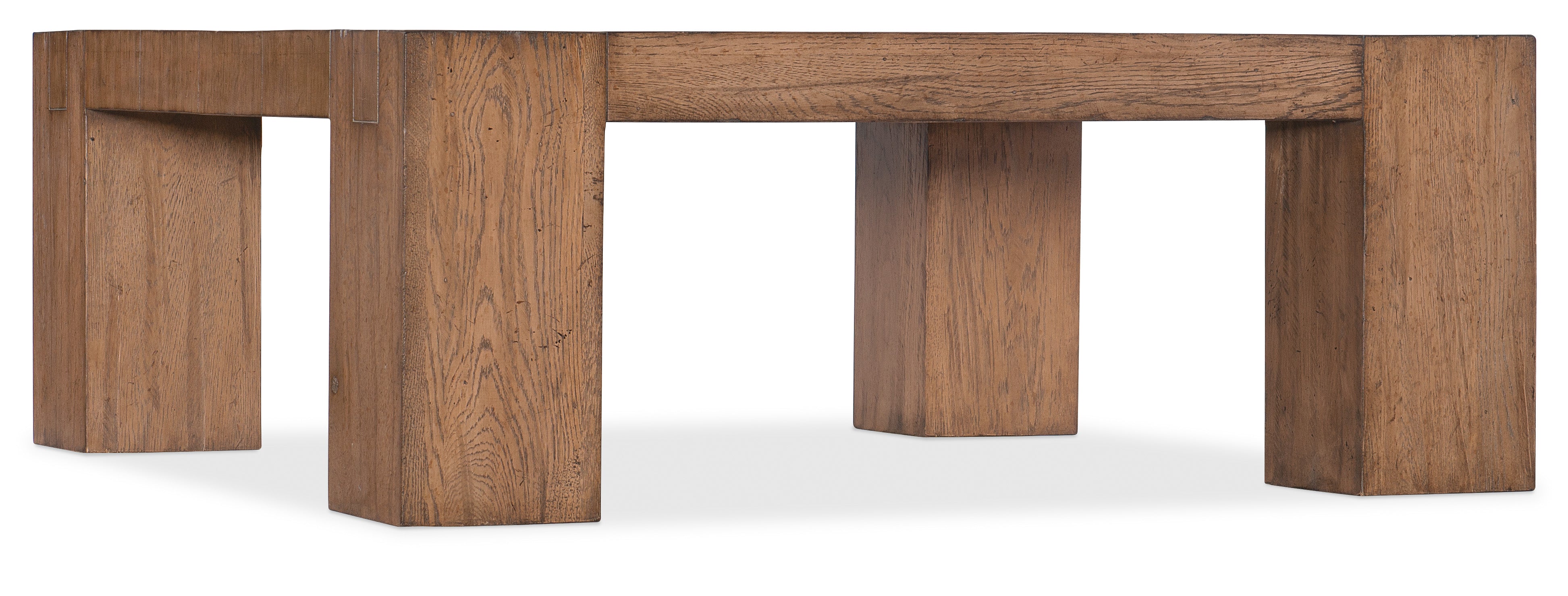 Hooker Furniture Commerce & Market Square Cocktail Table in Medium Wood