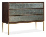 Hooker Furniture Melange Estrella Three Drawer Chest in Dark Brown