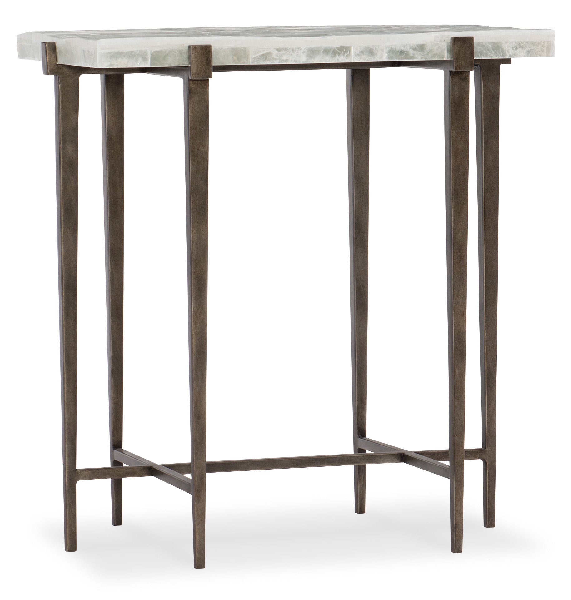 Hooker Furniture Melange Bellis Accent Table in Medium Brown