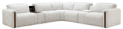 Hooker Furniture Anaheim Seven-Piece Power Sectional in White
