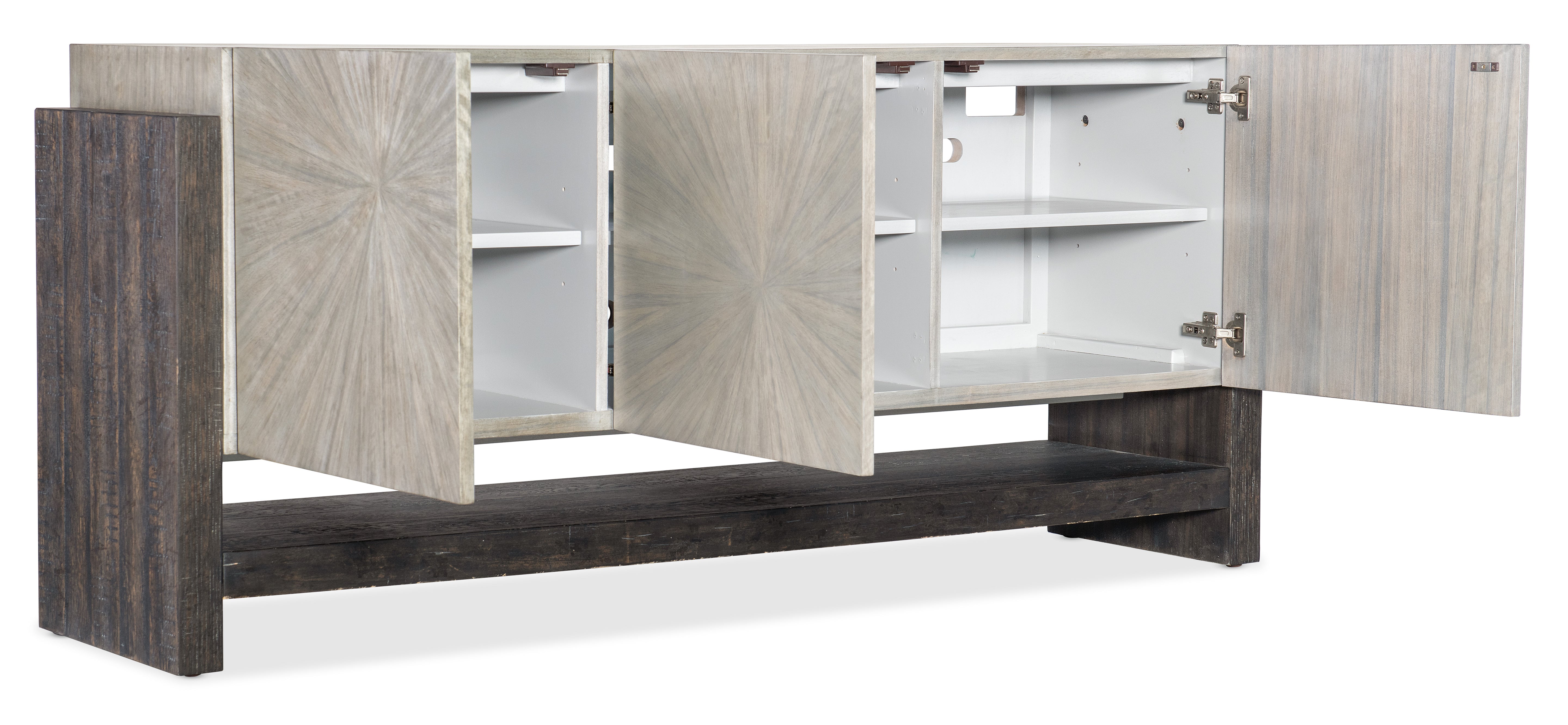 Hooker Furniture Melange Ground Perspective Credenza in Light Wood