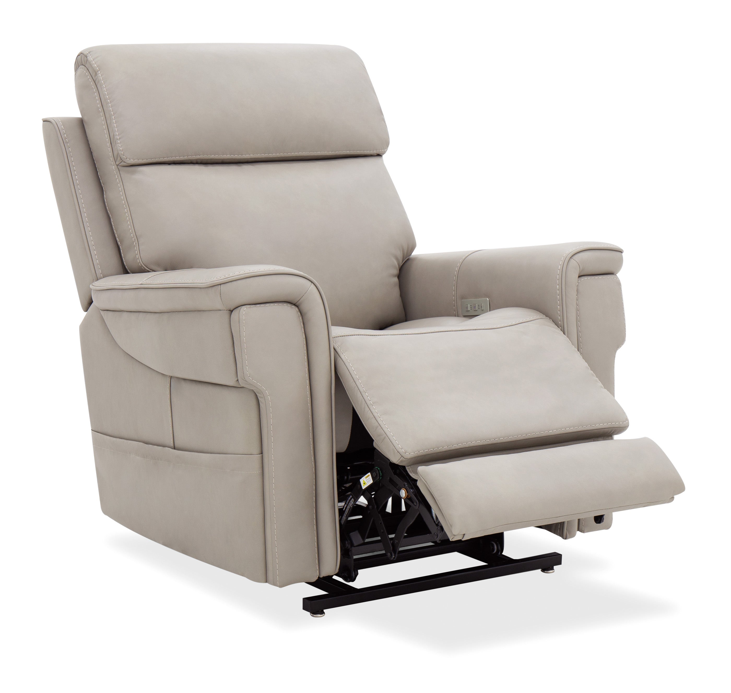 Hooker Furniture Lyra Lift Chair with Power Recline, Headrest and Lumbar in Grey