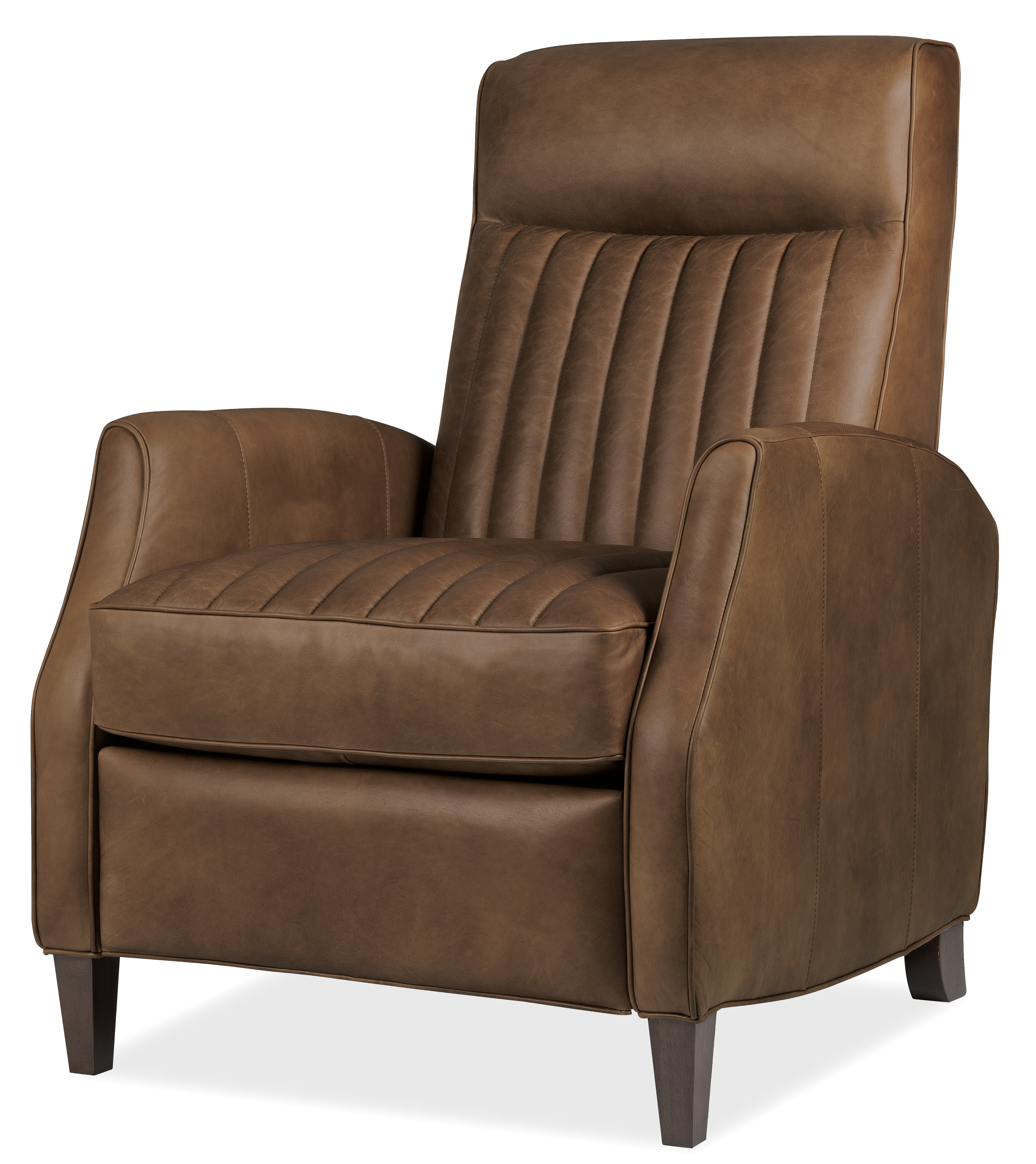 Hooker Furniture Denver Push Back Recliner in Brown