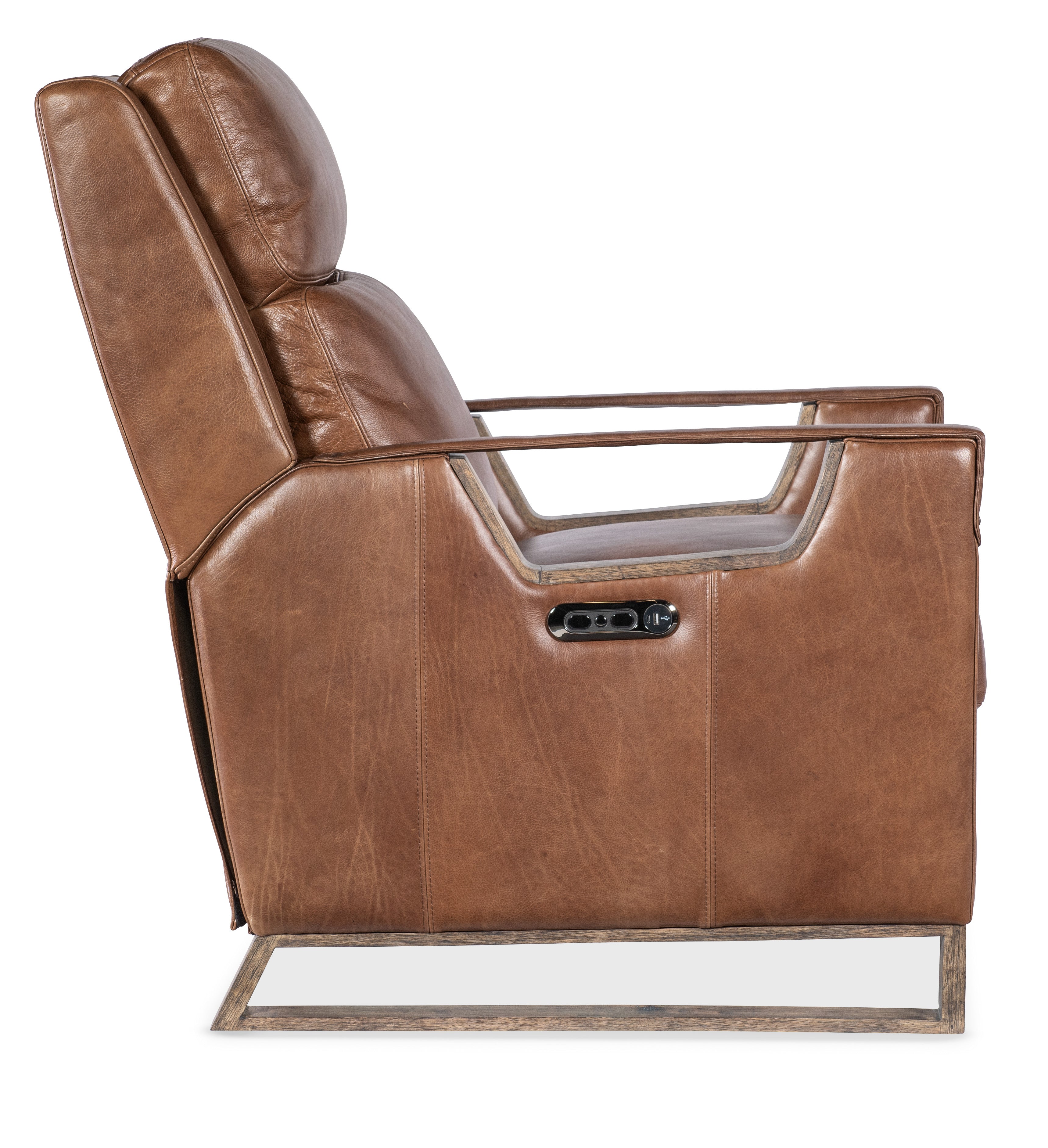 Hooker Furniture Relic Power Recliner w/Power Headrest in Brown