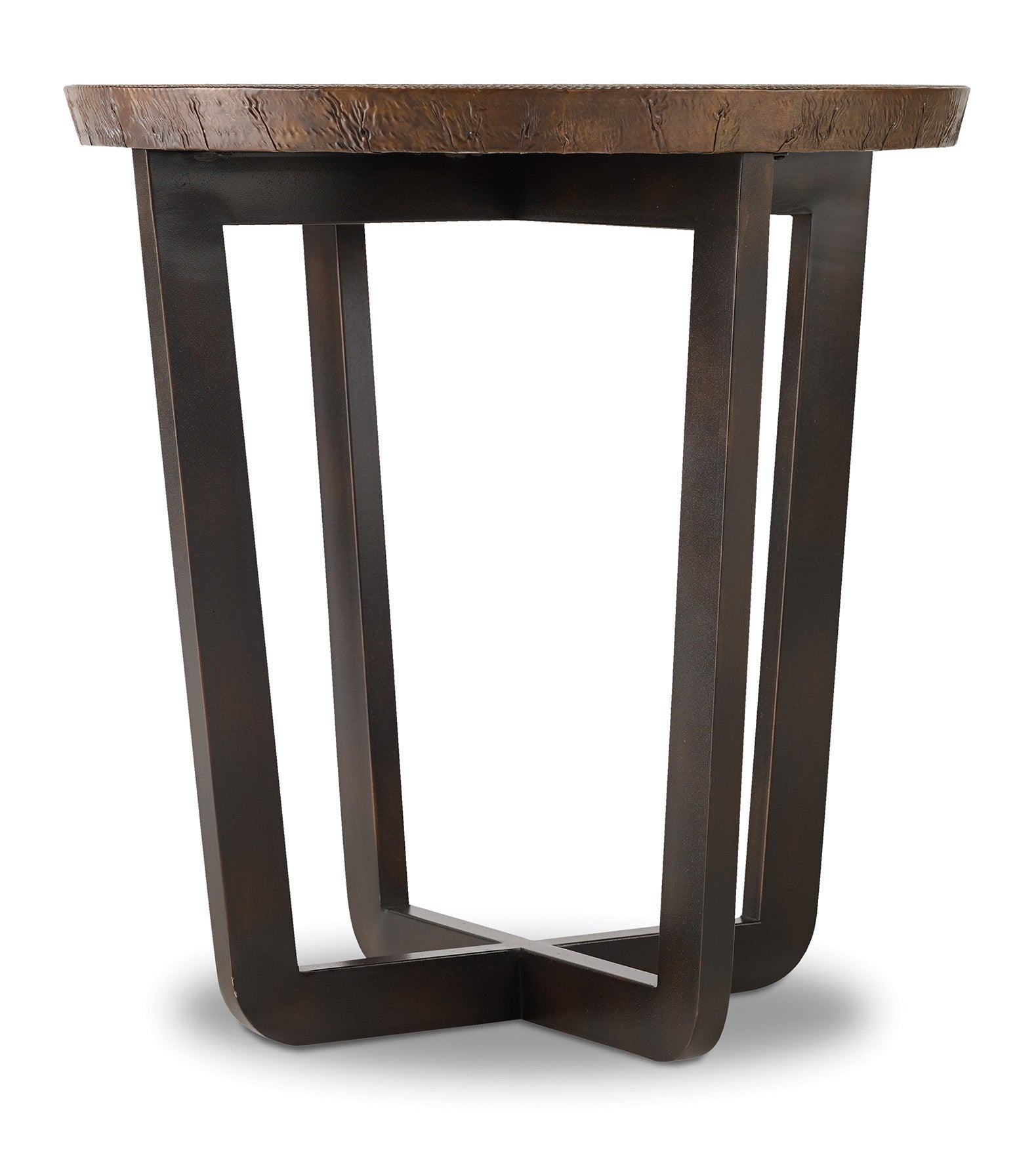 Hooker Furniture Parkcrest Round End Table in Copper
