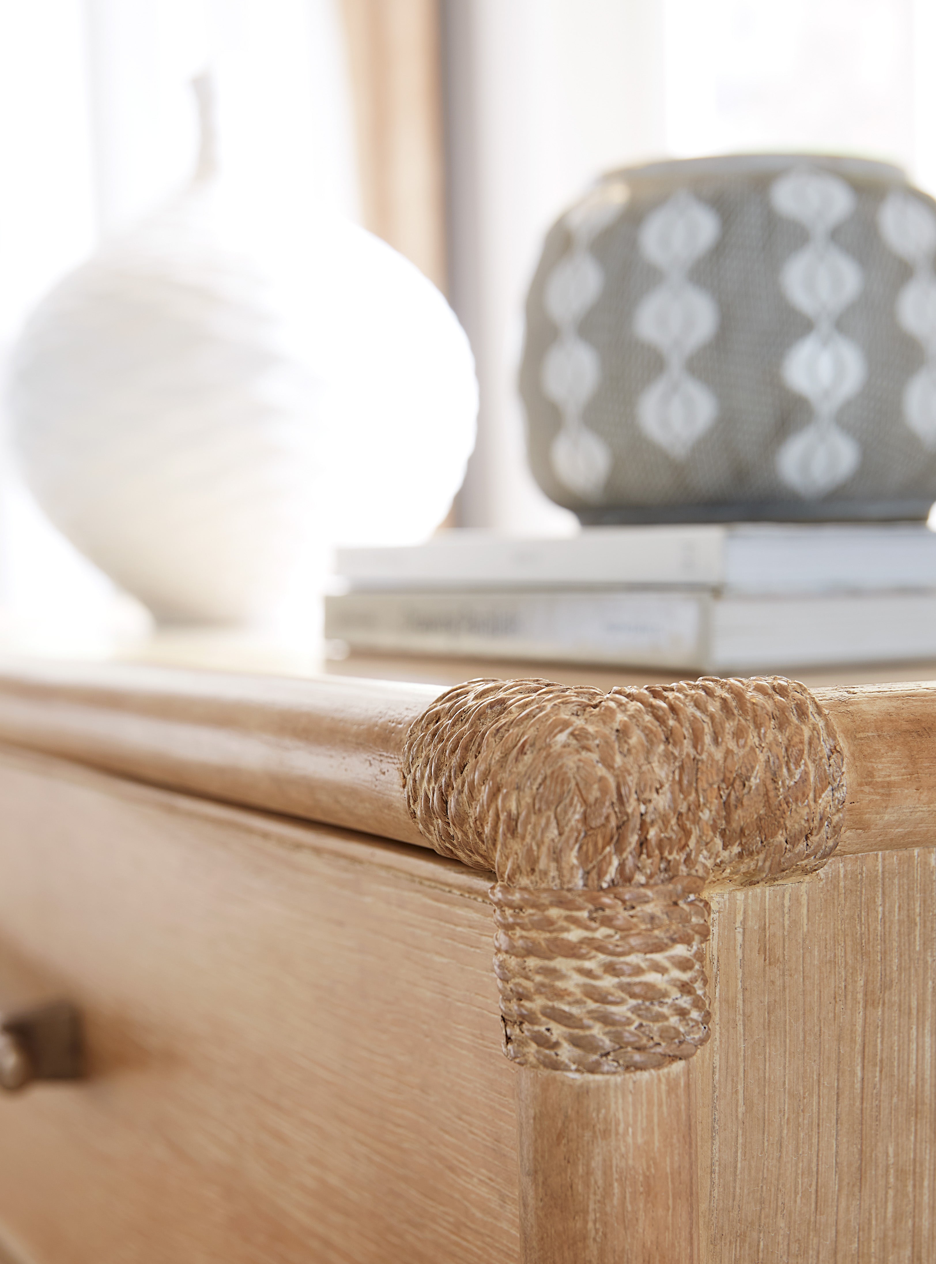 Hooker Furniture Retreat Pole Rattan Nightstand