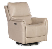 Hooker Furniture Soiree Zero Gravity Swivel with Power Headrest & Lumbar in Beige