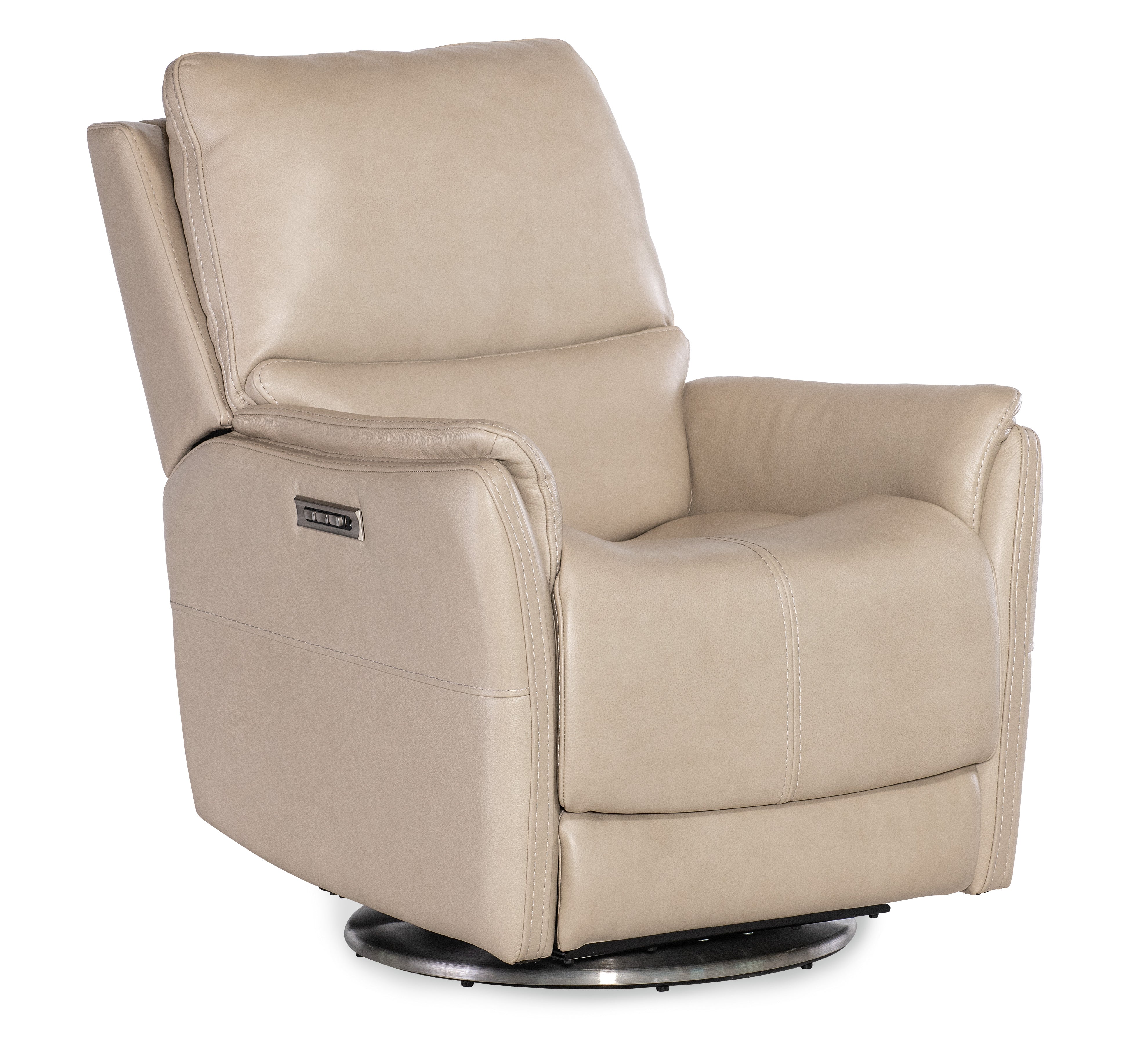 Hooker Furniture Soiree Zero Gravity Swivel with Power Headrest & Lumbar in Beige
