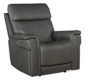 Hooker Furniture Lyra Zero Gravity Power Recliner with Power Headrest and Lumbar in Medium Gray