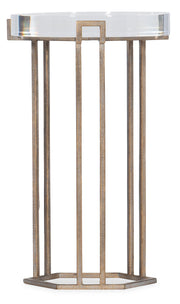 Hooker Furniture Melange Grove Round End Table in Gold