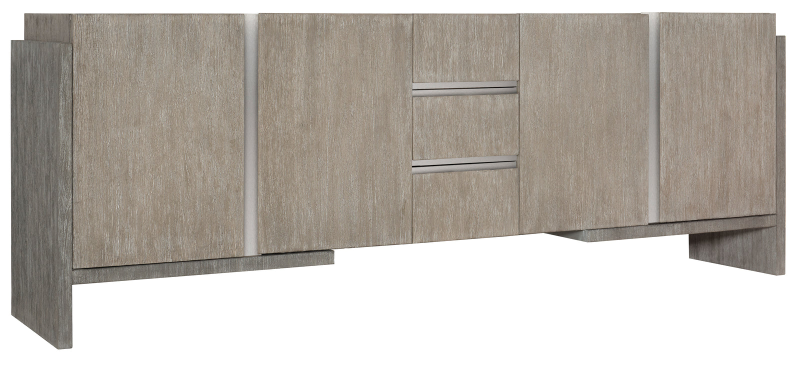 Bernhardt Furniture Foundations Entertainment Credenza in Dark & Light Shale