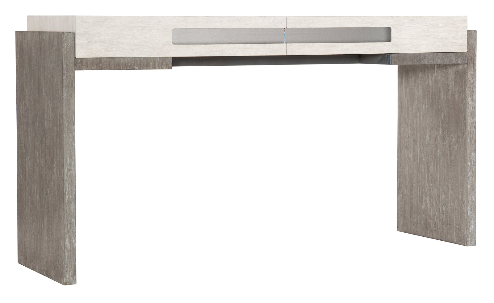 Bernhardt Furniture Foundations Console Table in Light Shale & Linen