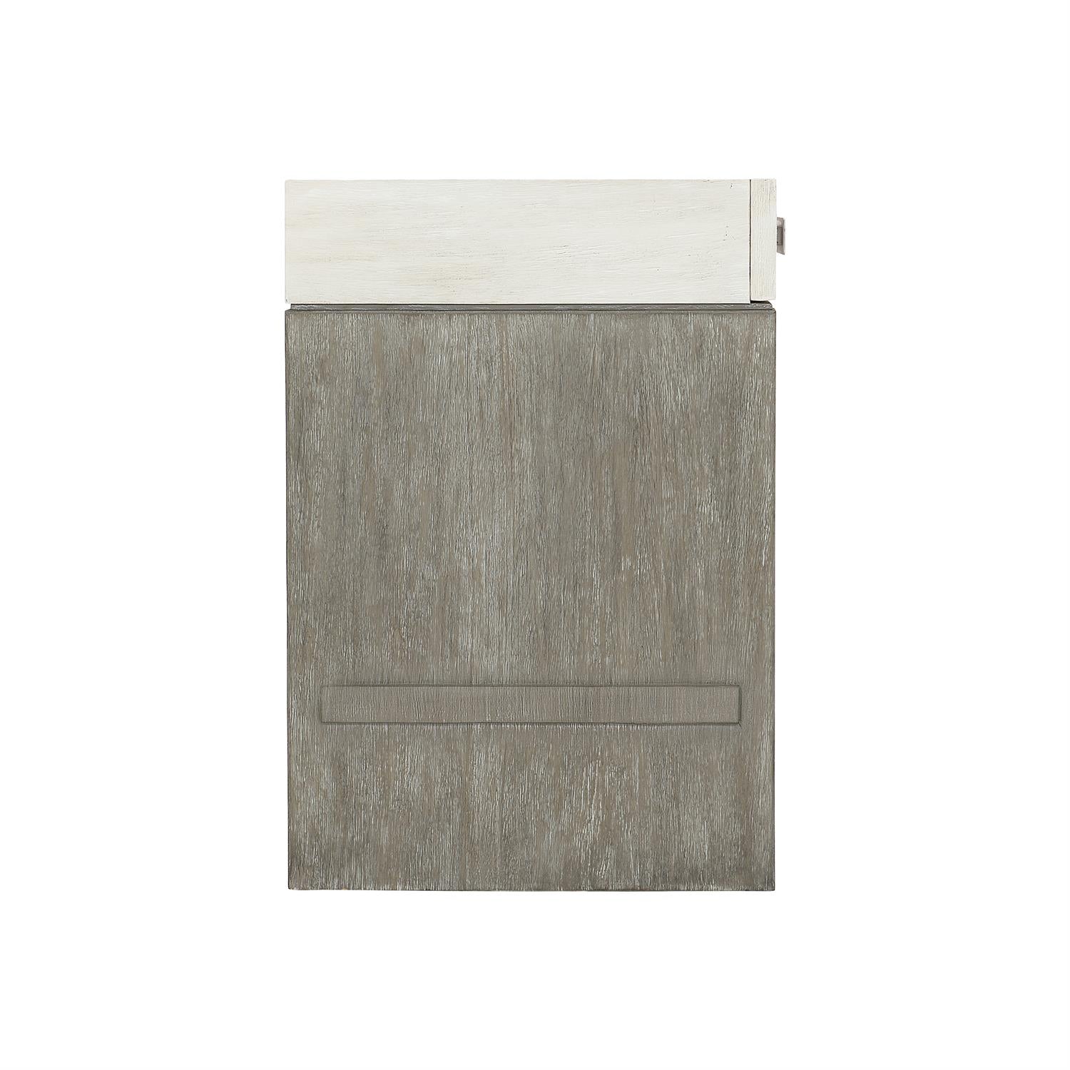 Bernhardt Furniture Foundations Nightstand in Light Shale & Linen