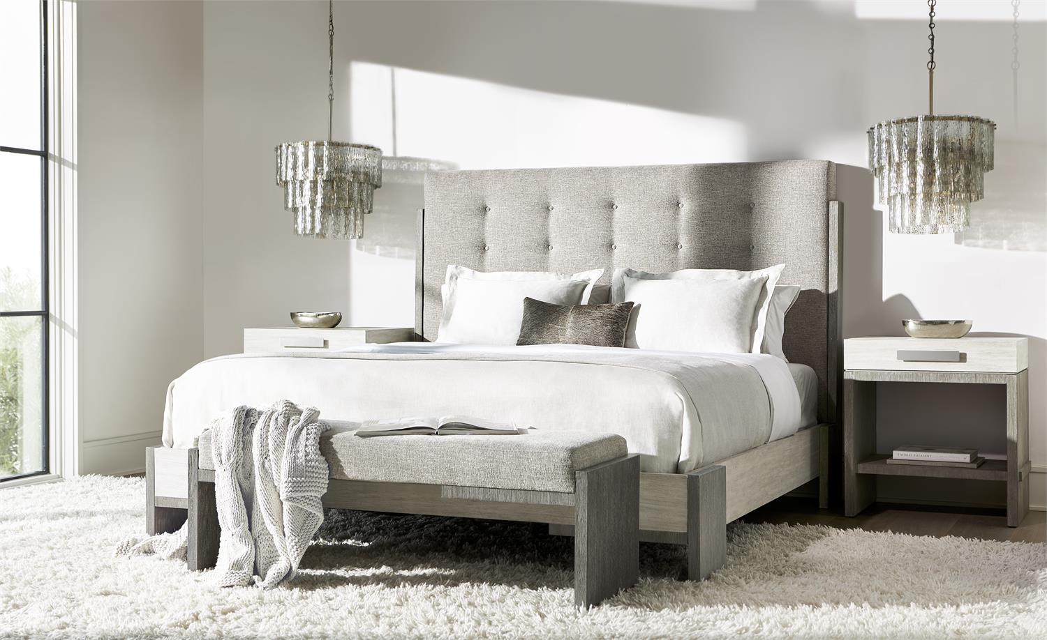 Bernhardt Furniture Foundations Bench in Dark Shale