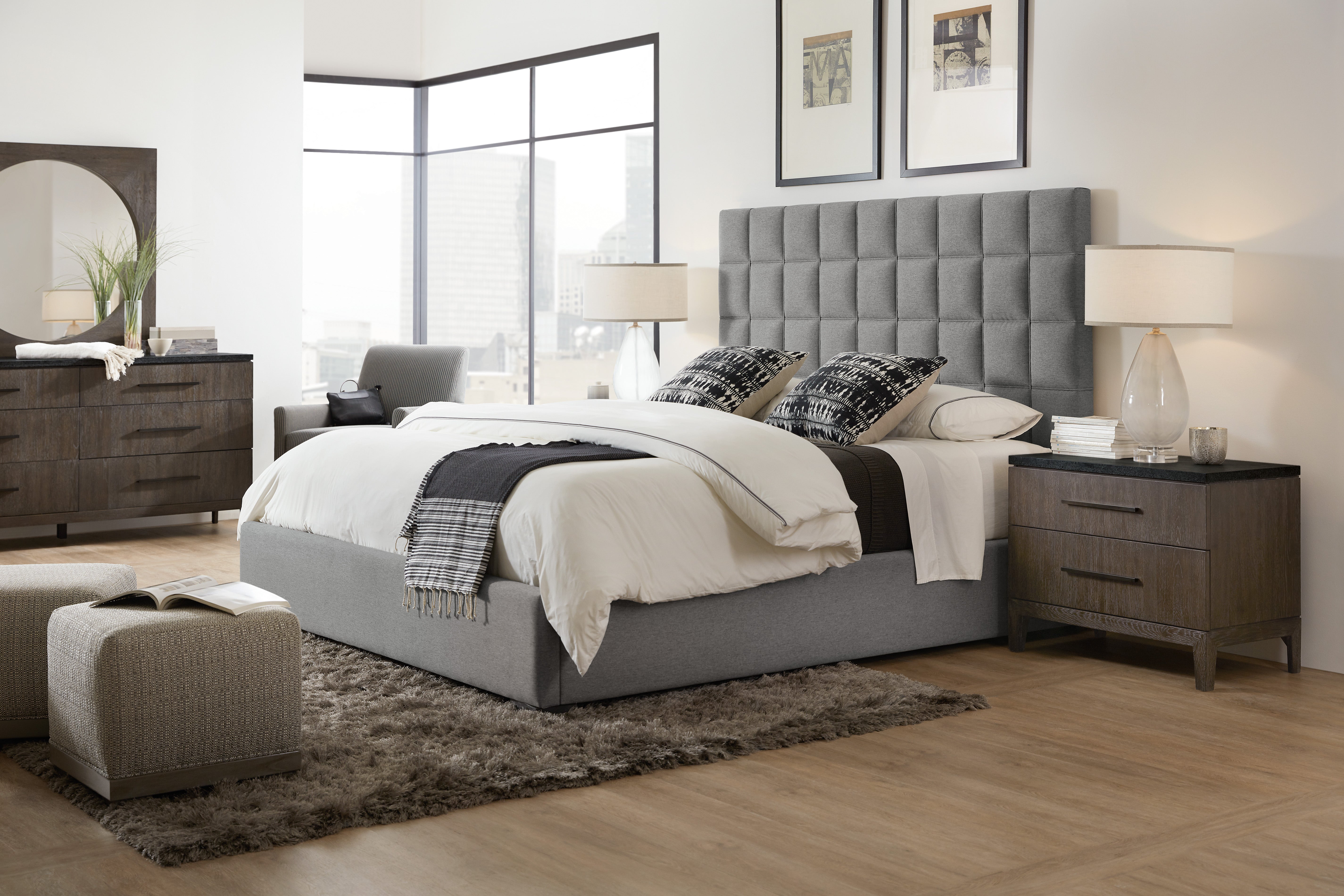 Hooker Furniture Miramar Aventura San Marcos Stone Top Nightstand