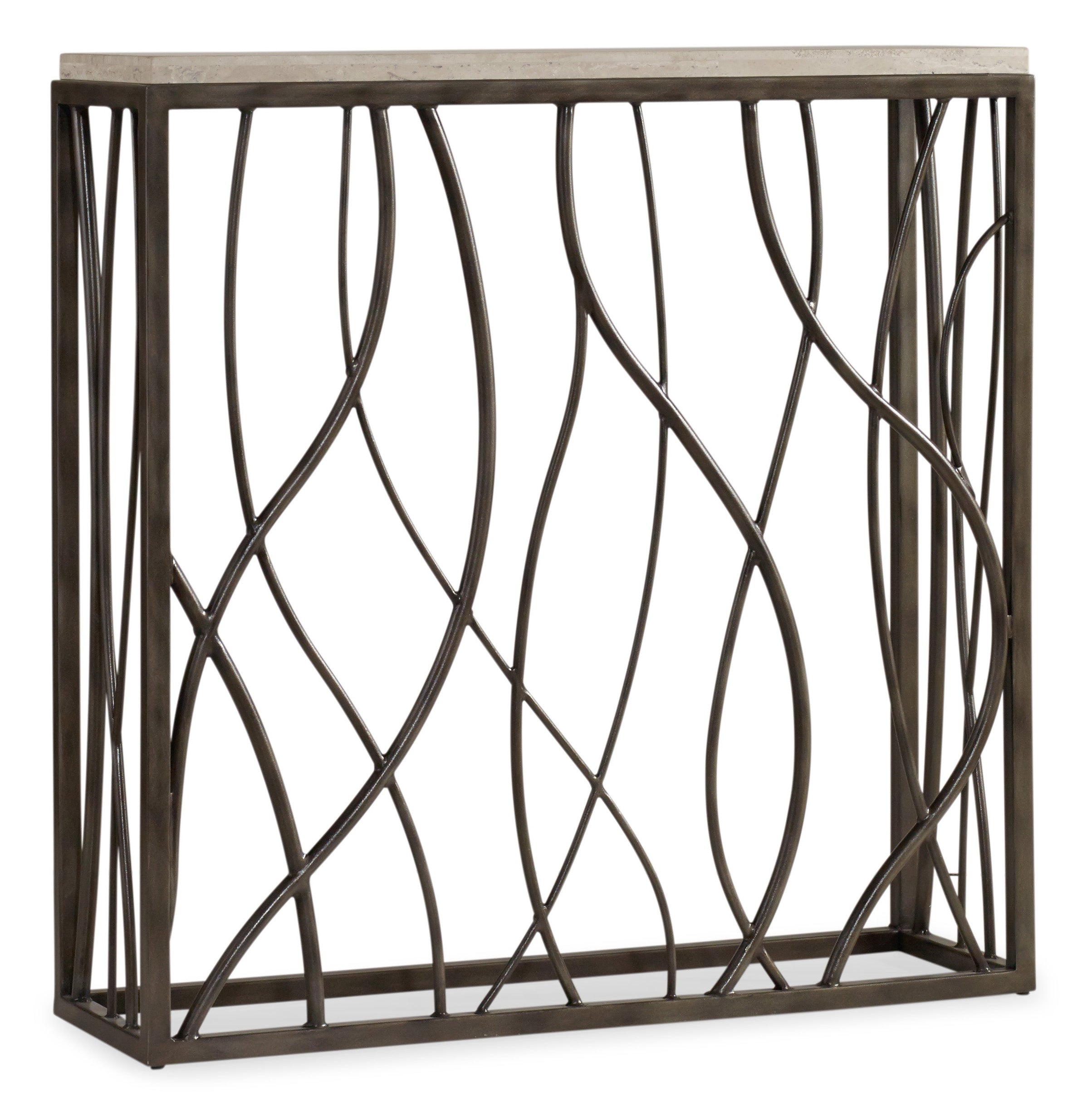 Hooker Furniture Thin Metal Console in Gray