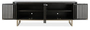 Hooker Furniture Commerce and Market Easton Entertainment Console in Blacks