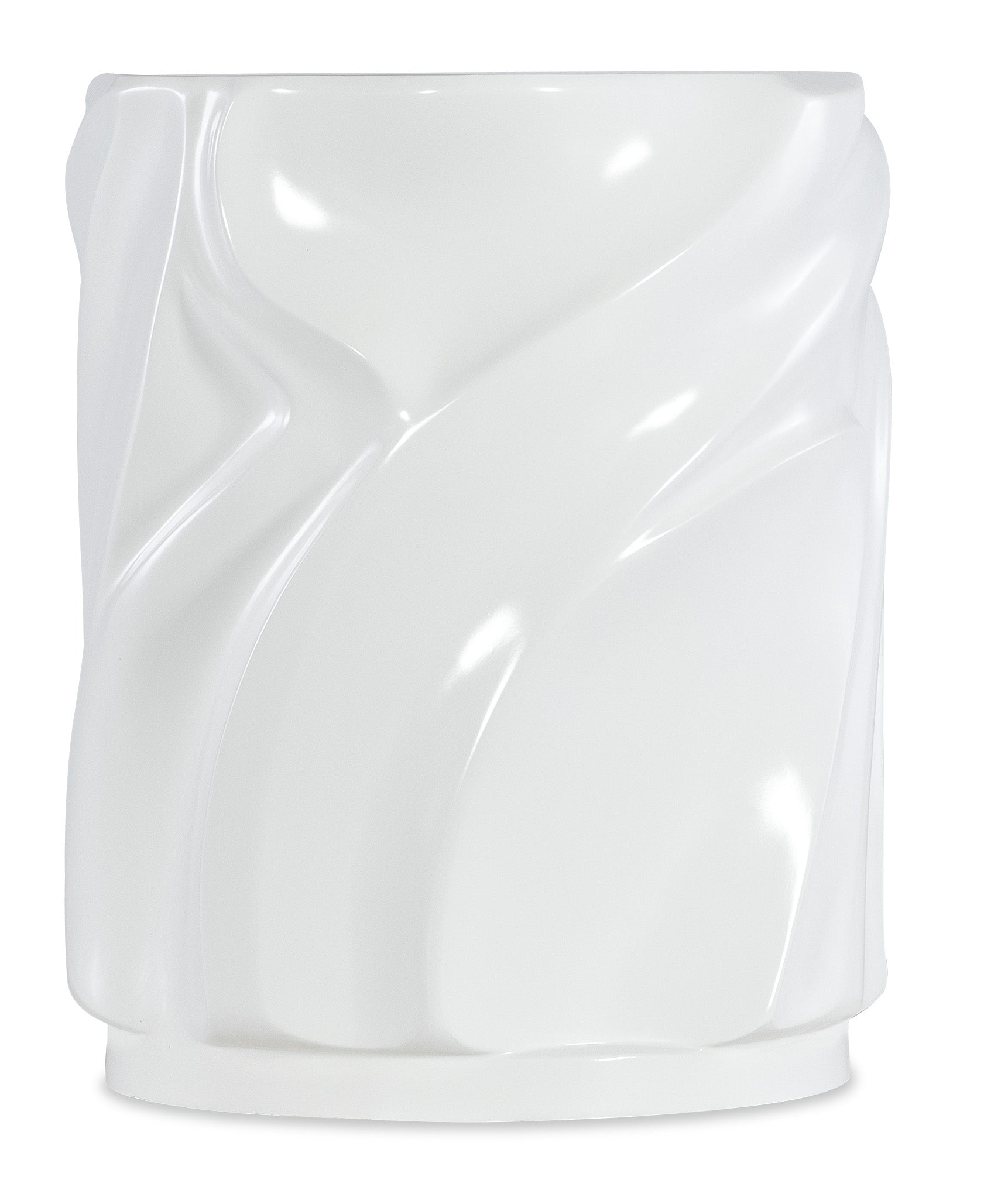 Hooker Furniture Melange Alabaster End Table in Whites/Creams/Beiges