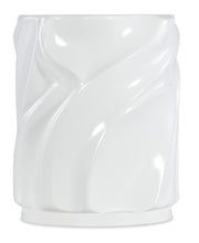 Hooker Furniture Melange Alabaster End Table in Whites/Creams/Beiges