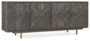 Hooker Furniture Commerce & Market Layers Credenza in Dark Brown