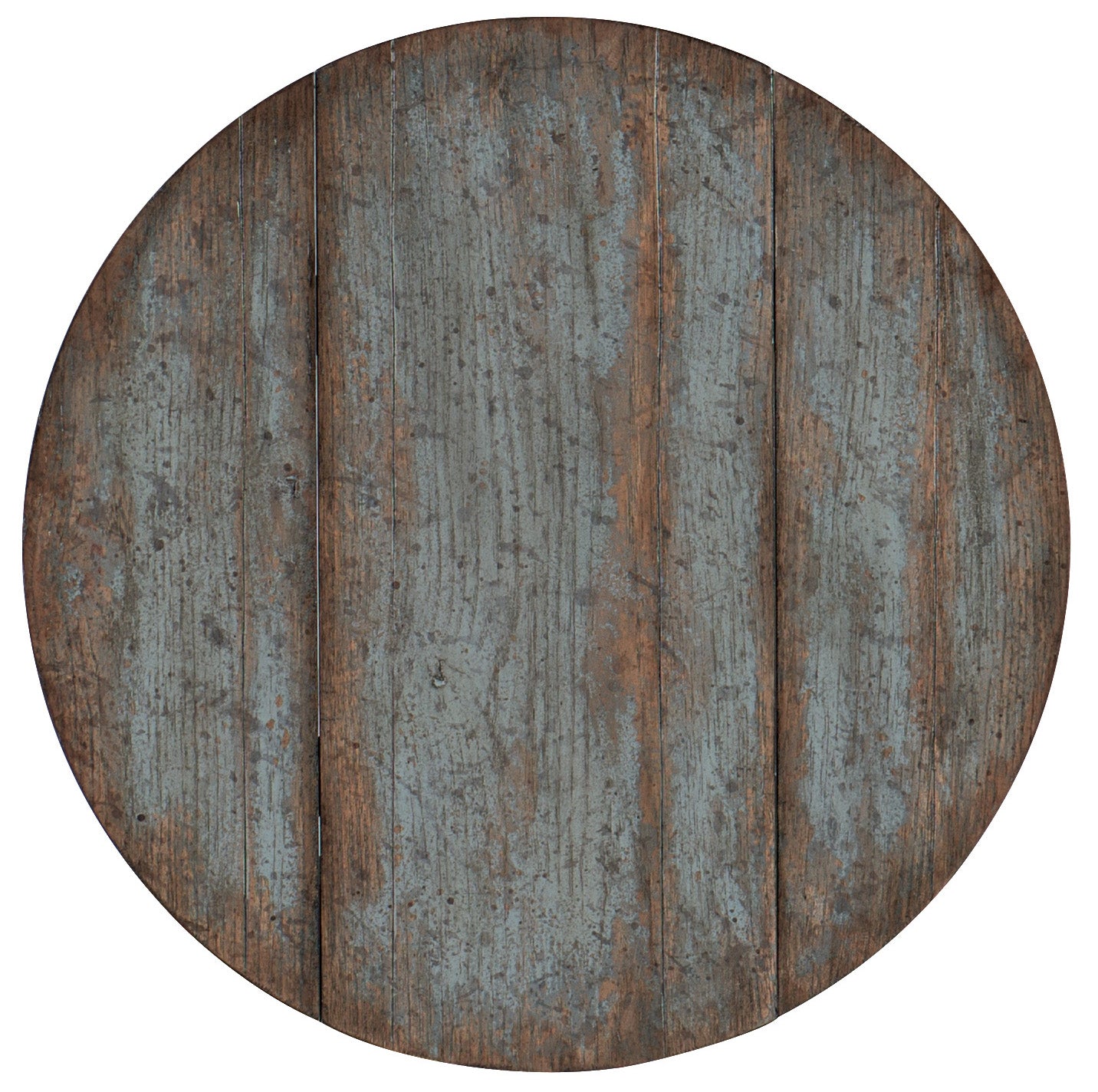 Hooker Furniture La Grange Prause Gate Leg Round Table in Medium Blue