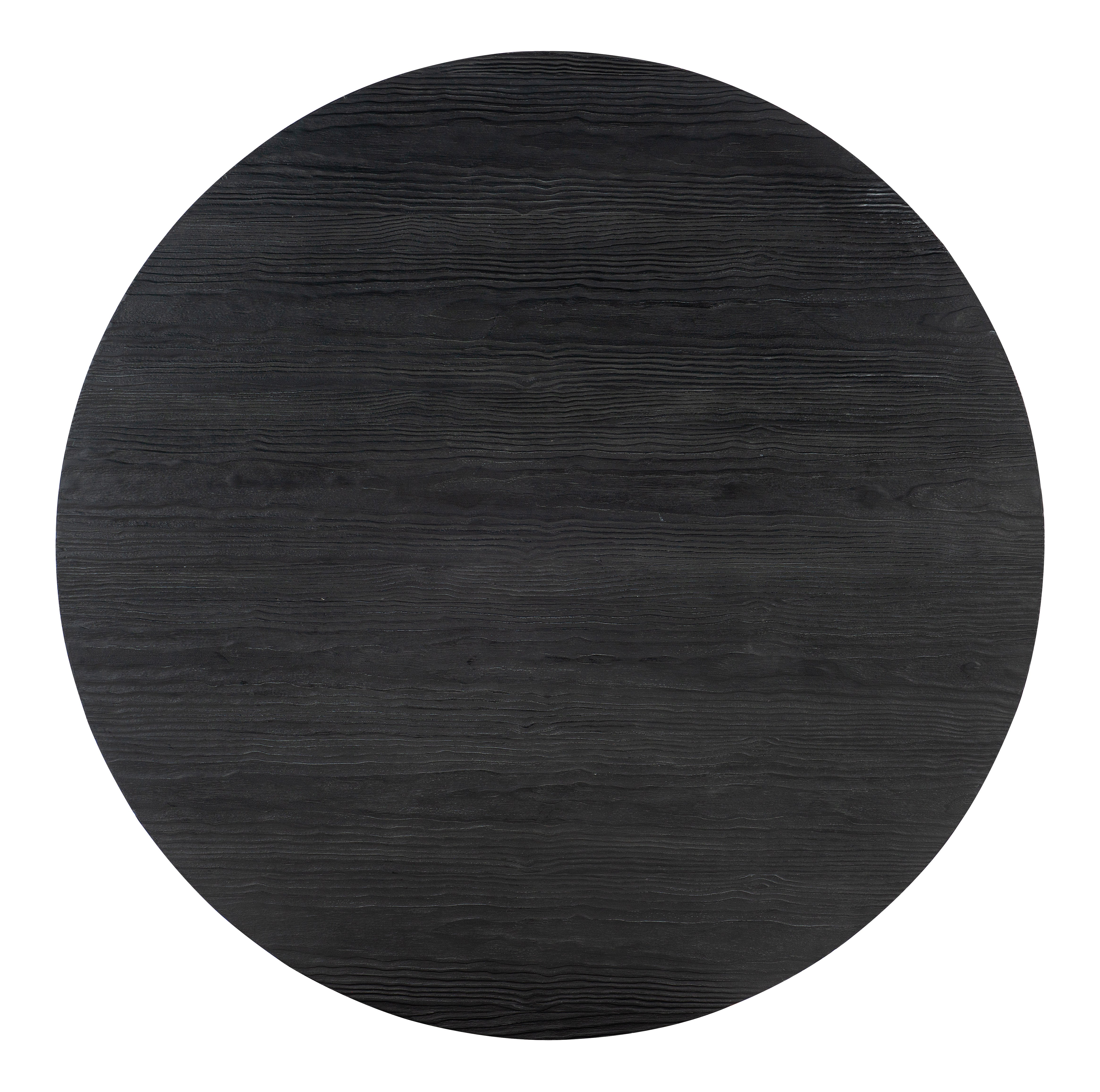 Hooker Furniture Chapman Shou Sugi Ban Round Cocktail Table in Black