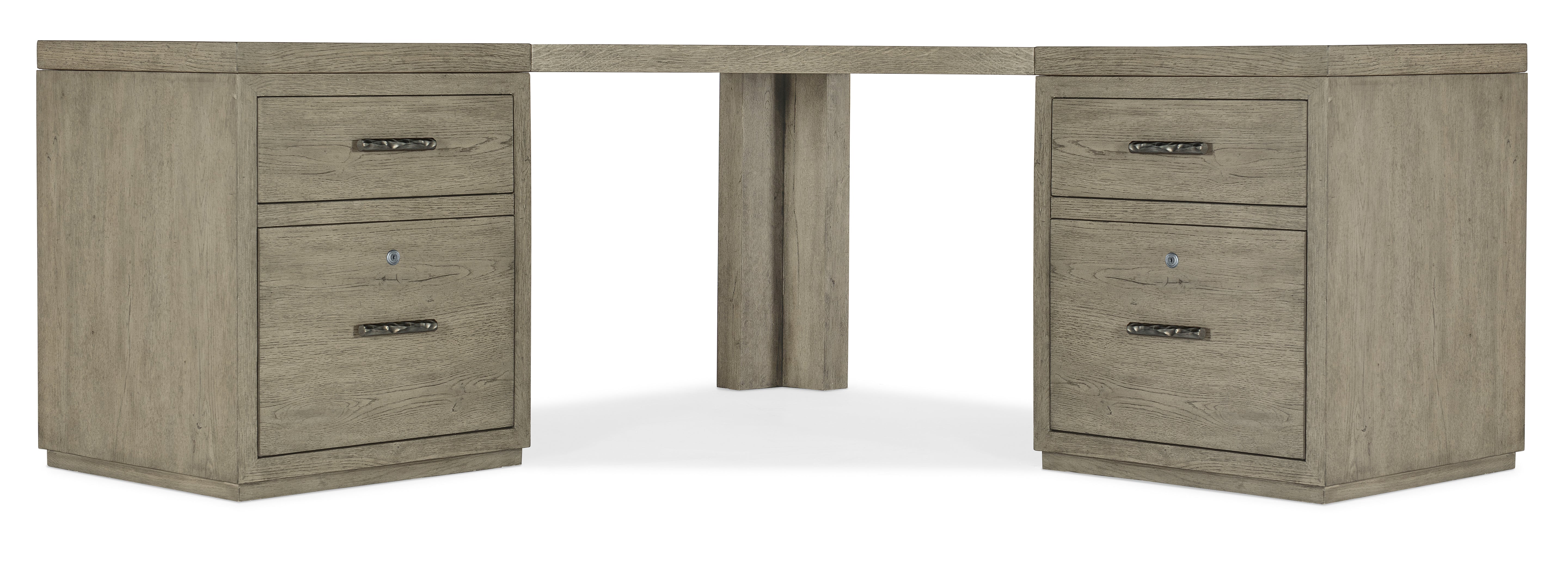 Hooker Furniture Linville Falls Corner Desk with Two Files