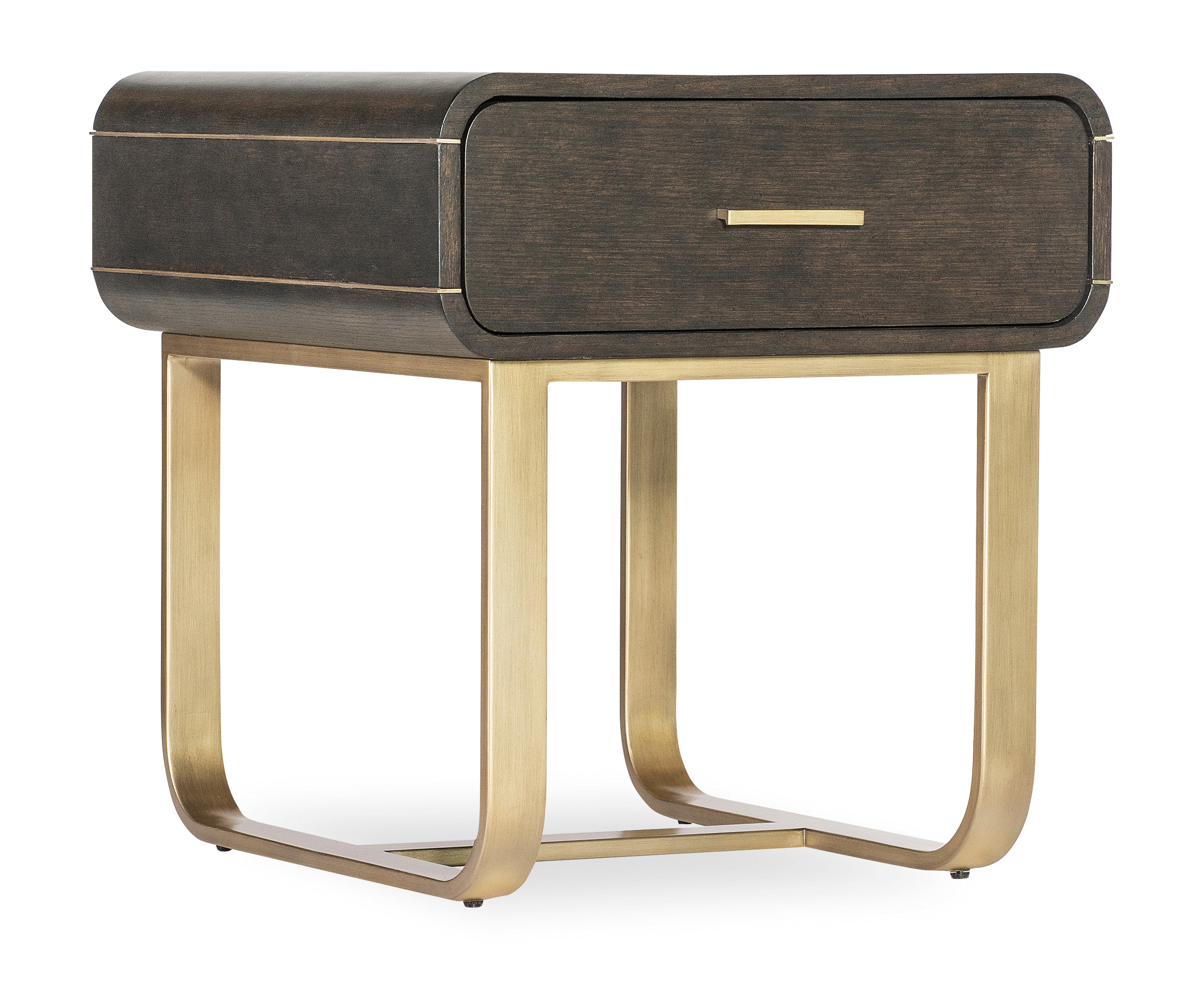 Hooker Furniture Commerce & Market Metropolitan End Table in Dark Wood