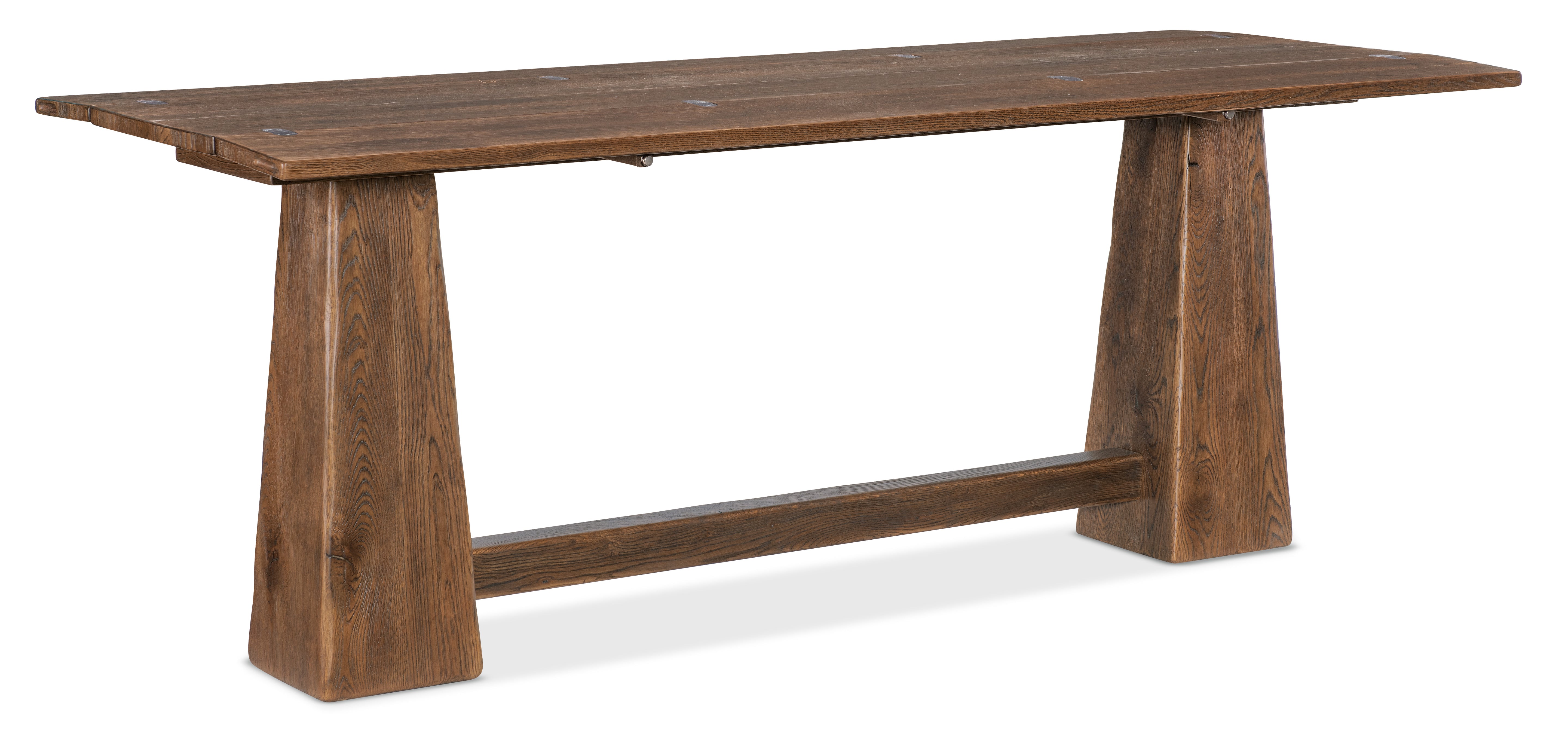 Hooker Furniture Driftwood Flip-Top Console Table in Medium Wood