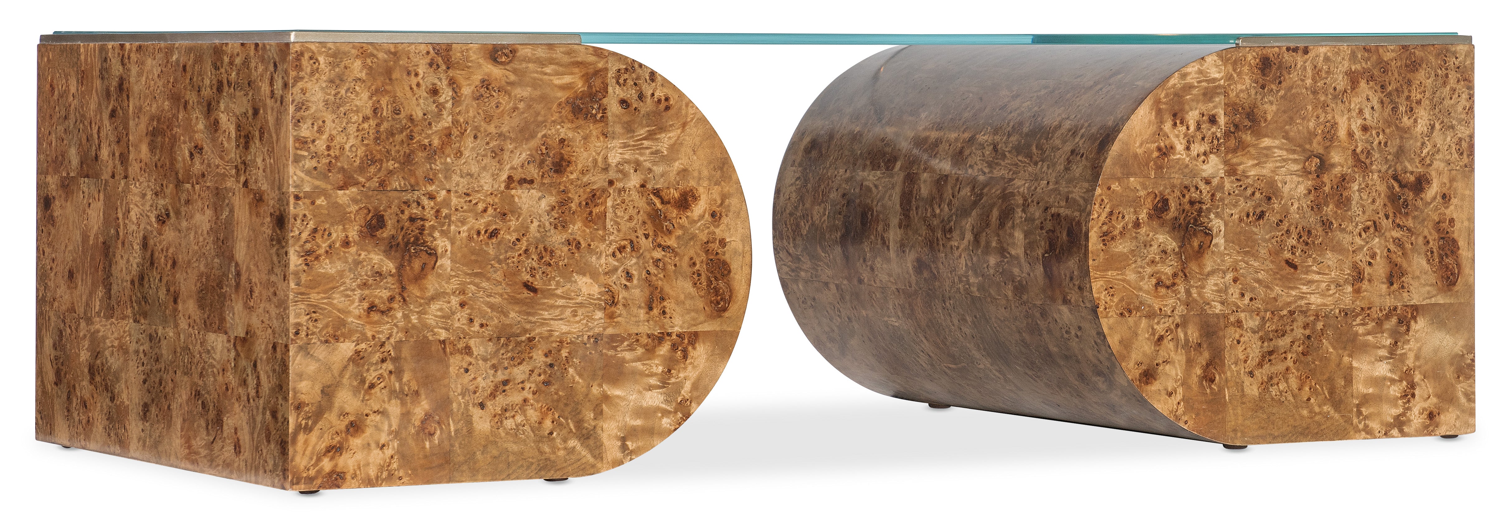 Hooker Furniture Melange Burlesque Coffee Table in Medium Wood