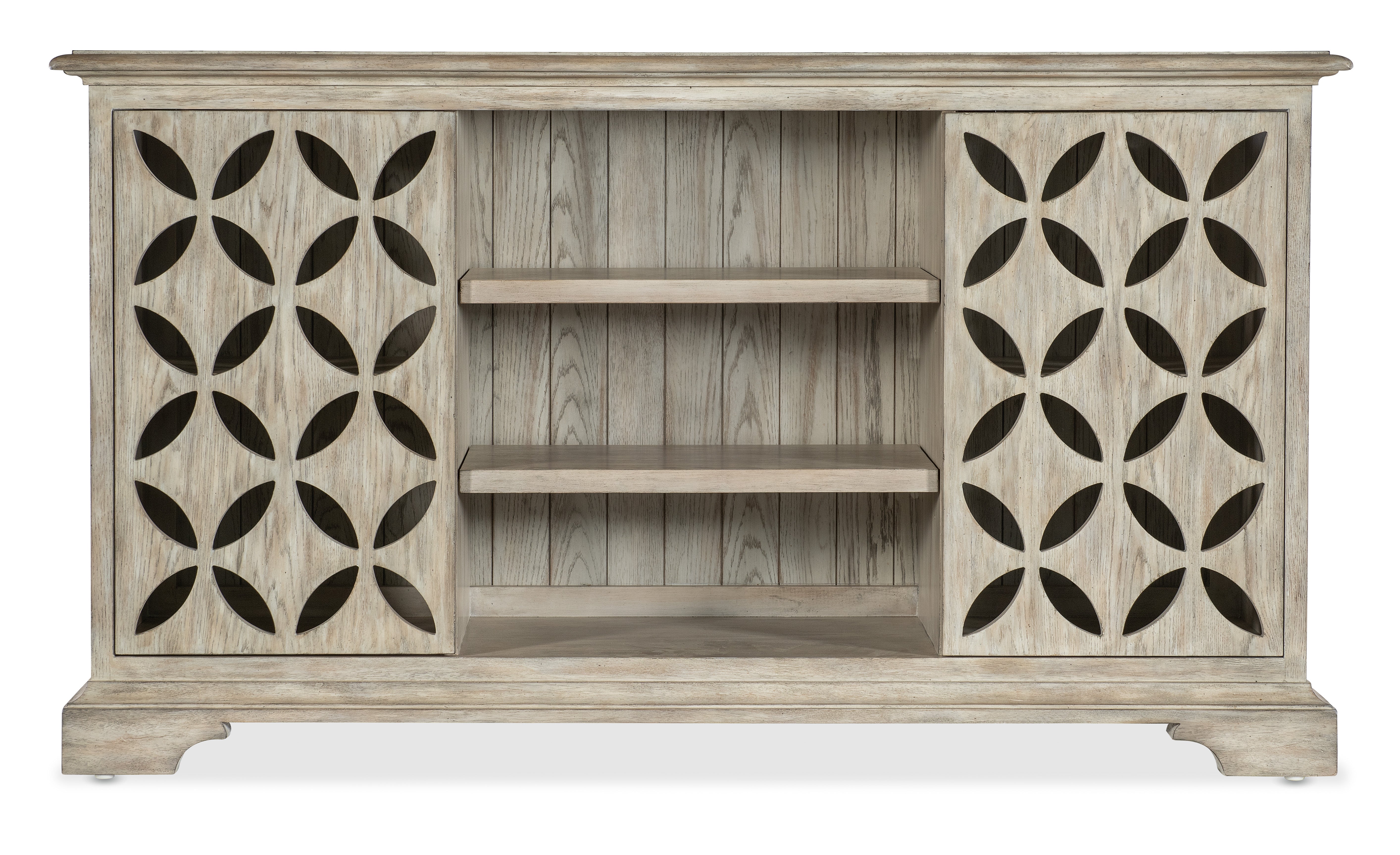 Hooker Furniture Commerce & Market Underhill Entertainment Console in Light Wood