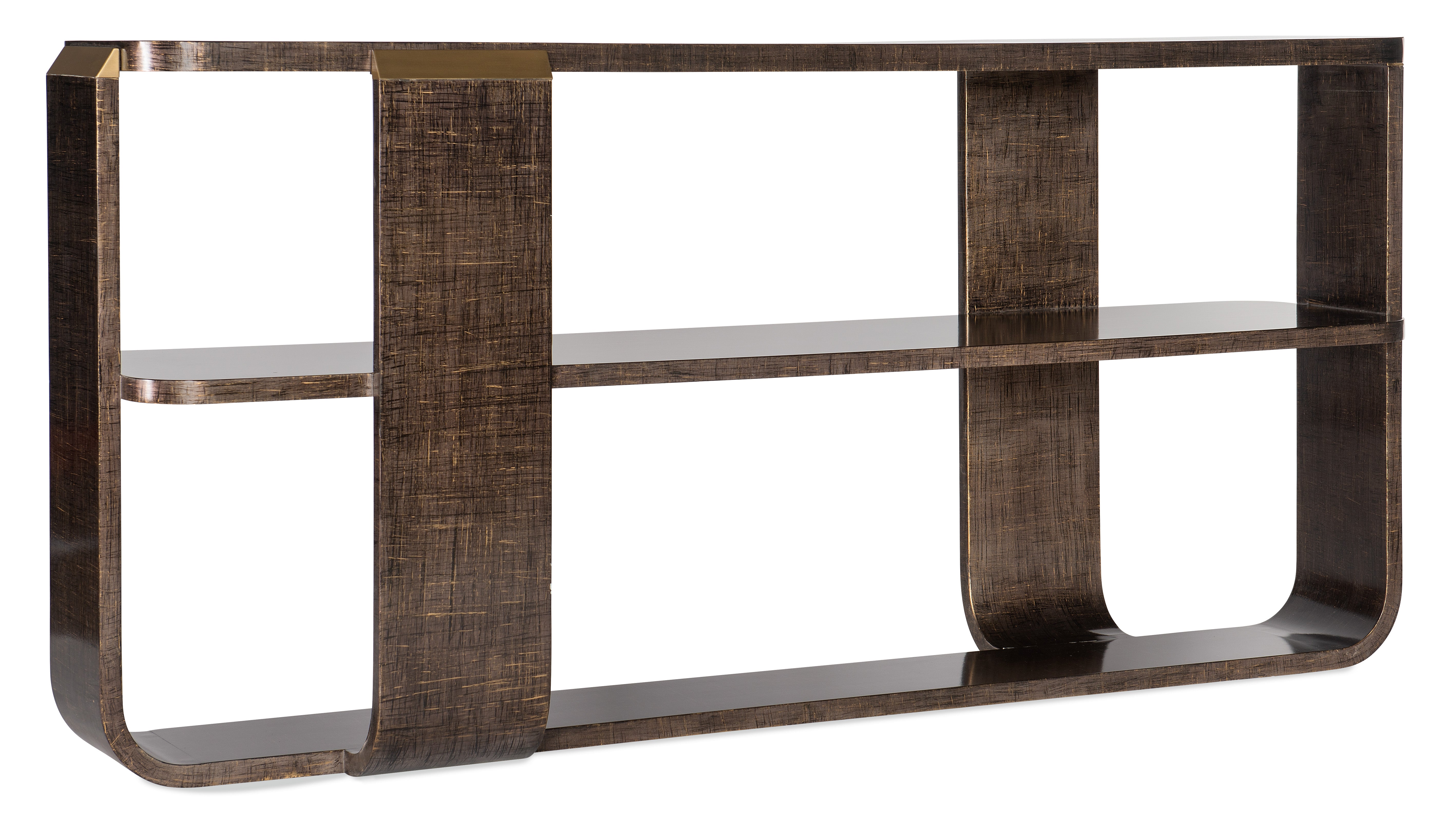 Hooker Furniture Melange Edmun Sofa Table in Dark Wood